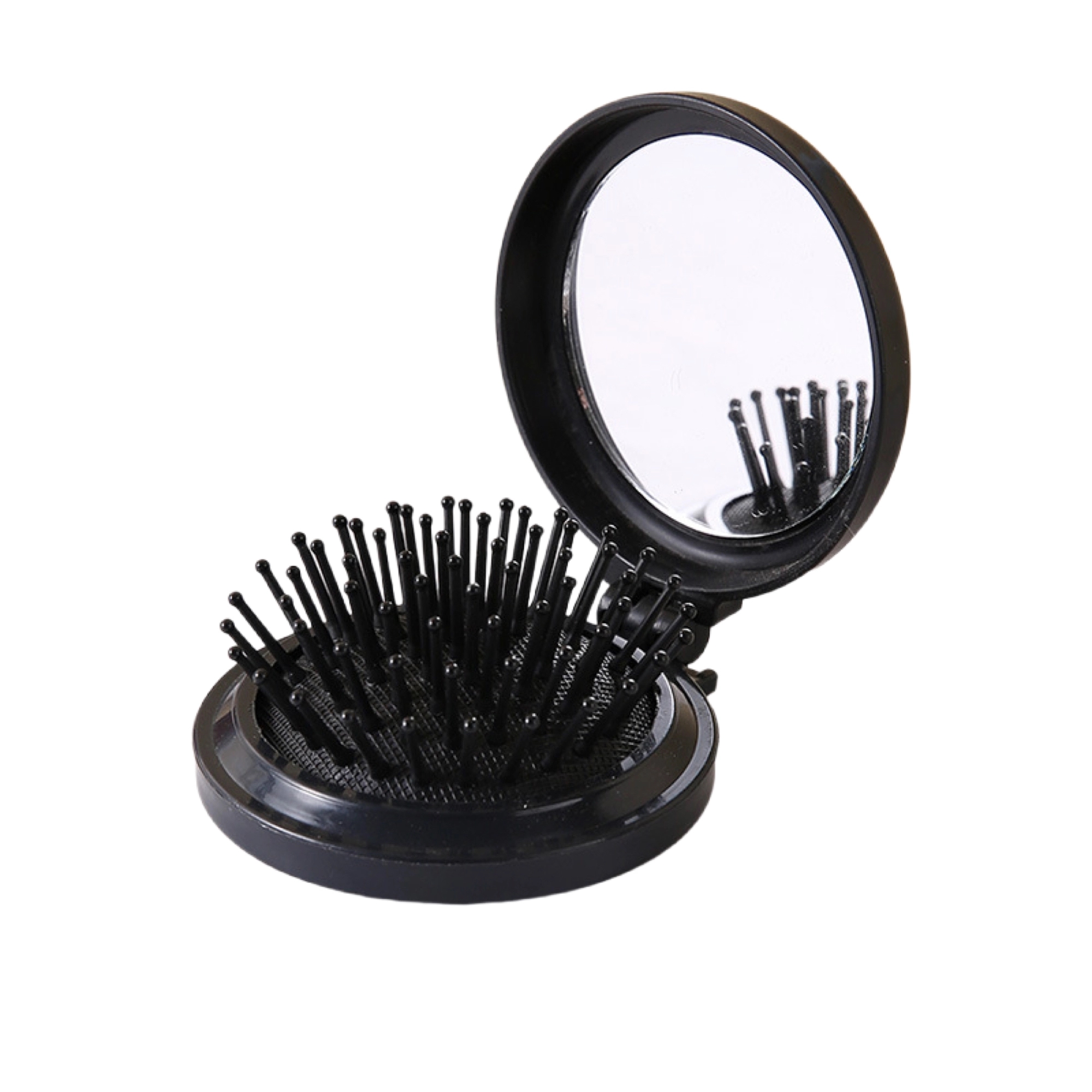 Foldable Hairbrush With Mirror 3
