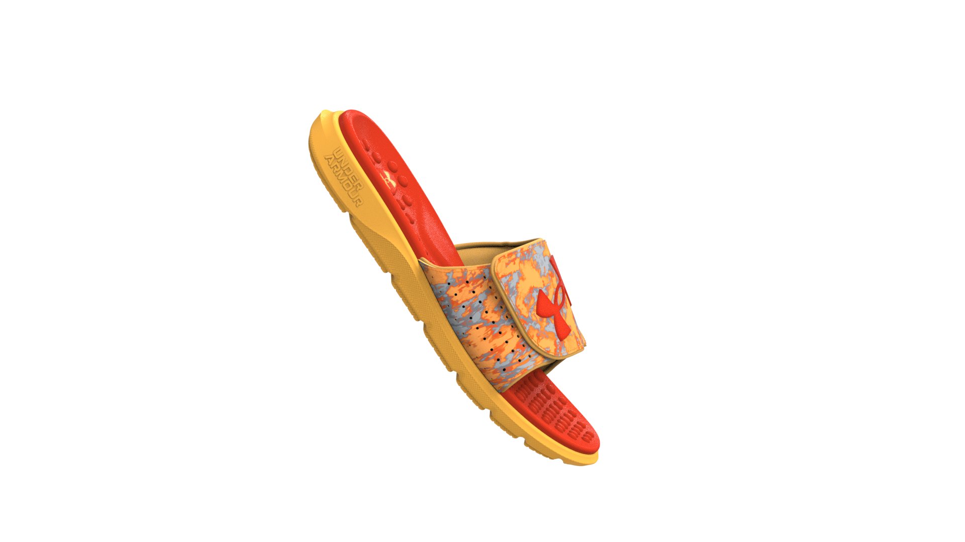 UA Ignite Pro Graphic Strap Boys' Slides 8