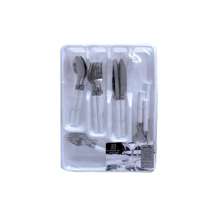 23-Piece Stainless Steel Cutlery Sets with Tray 2