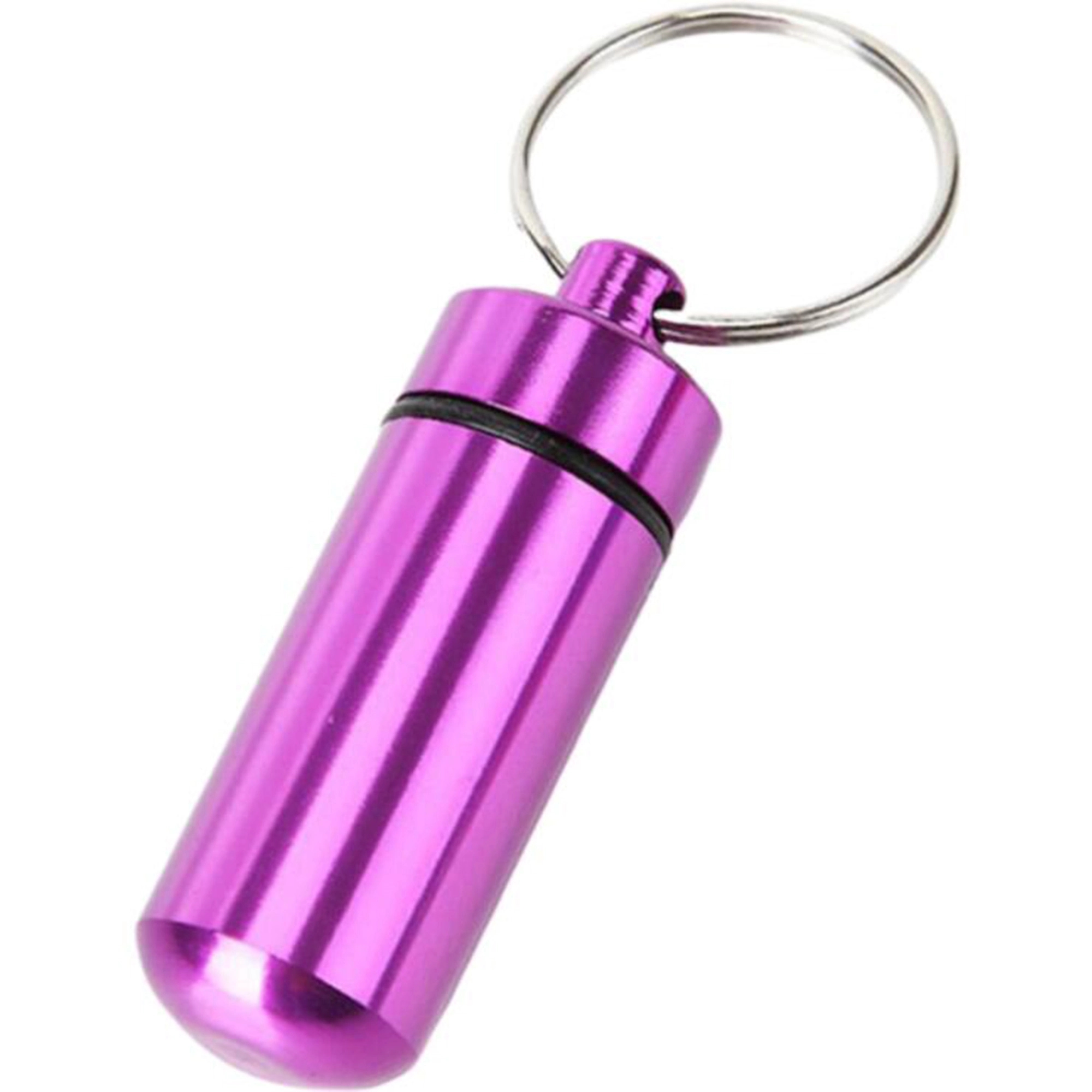 Metal Waterproof Keychain Pill Container 1