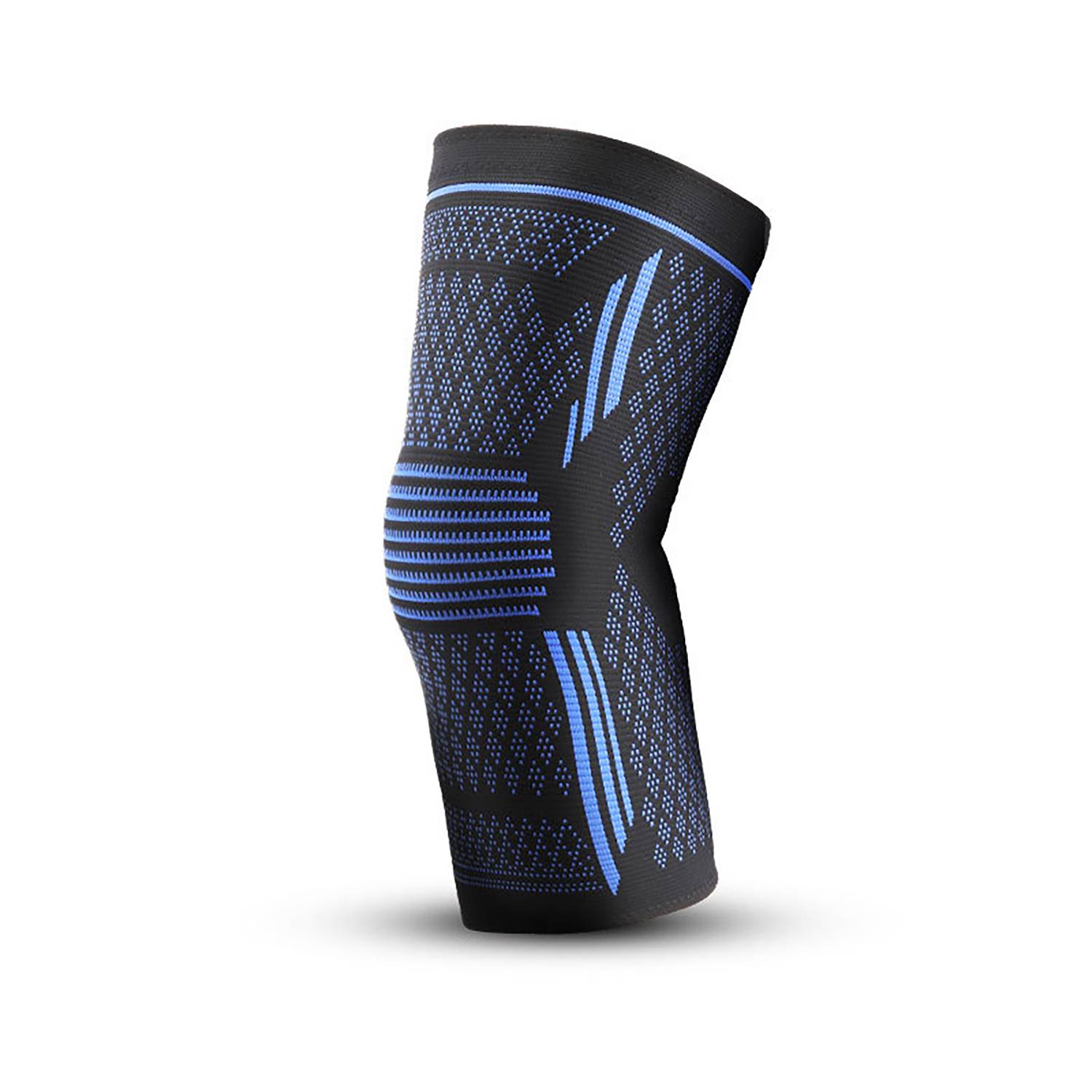 Silicone Anti Slip Nylon Knitted Breathable Sports Knee Pads 6