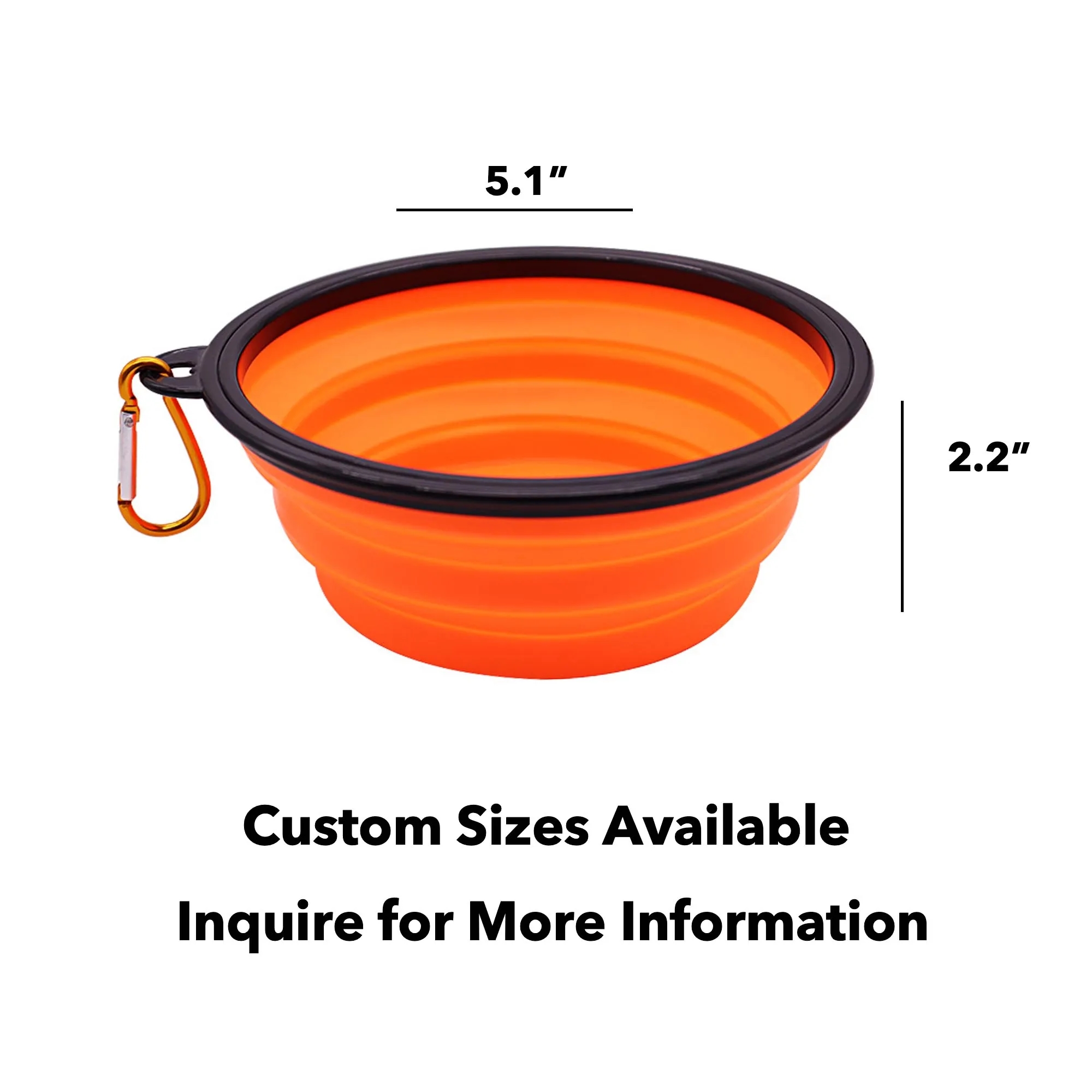 MOQ60 Foldable Silicone Pet Bowl 4