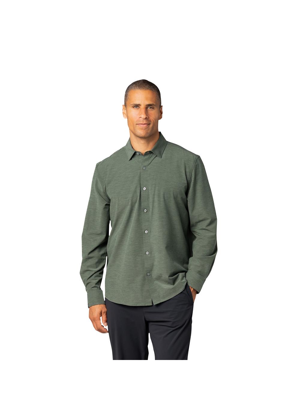Storm Creek Men's Prodigy Soft Poly/Cotton Blend Button Down 13