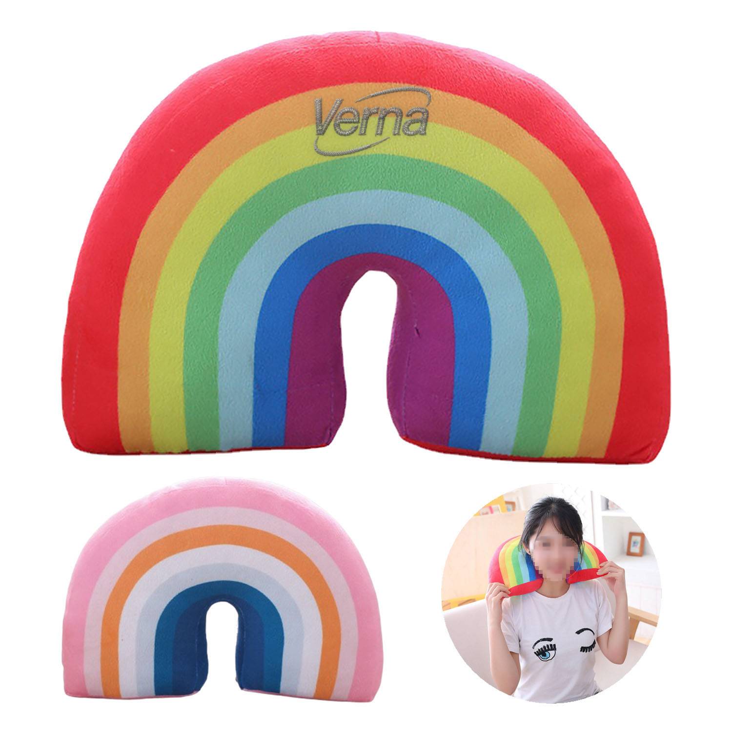 Rainbow Plush PP Cotton Pillow 2