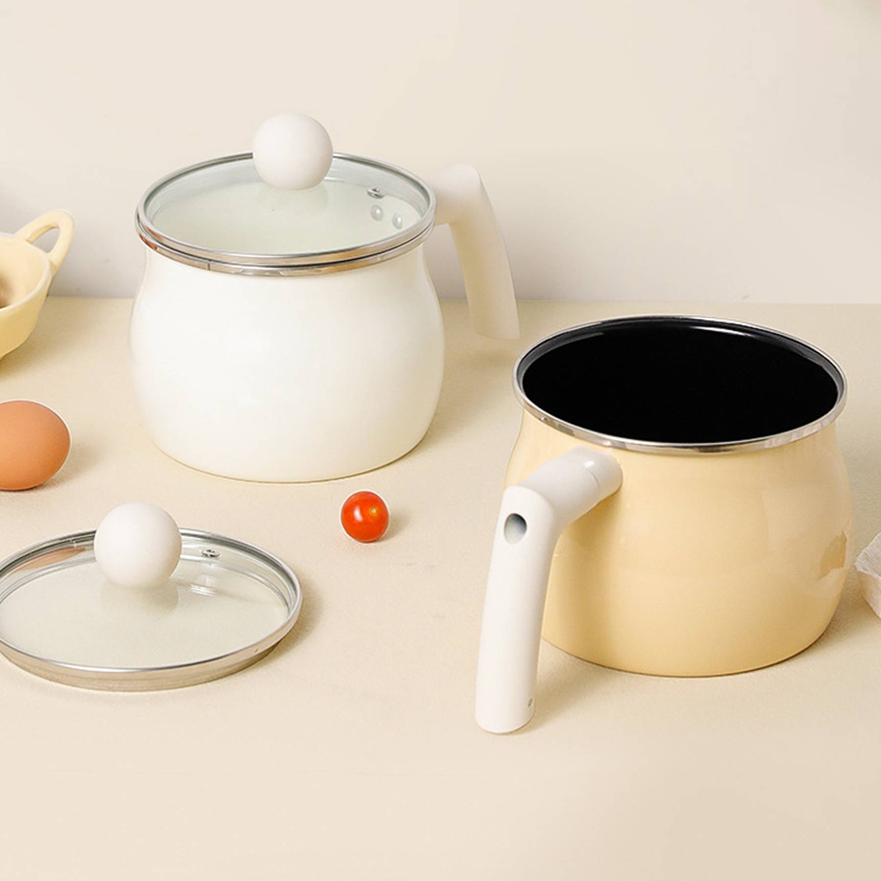 Stainless Steel Instant noodle pot with lid 3