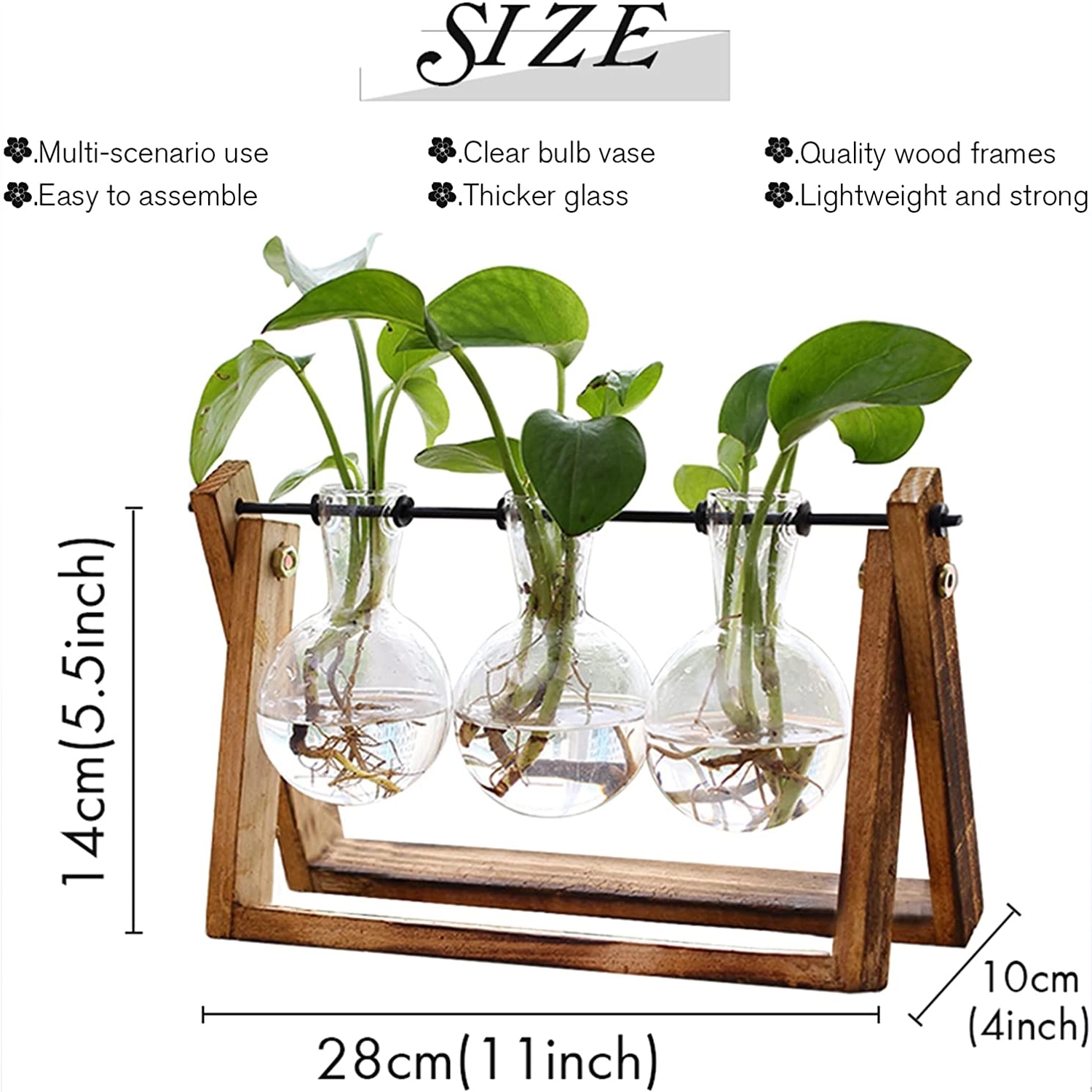 Desktop Glass Flower Pot Bulb Vase 9