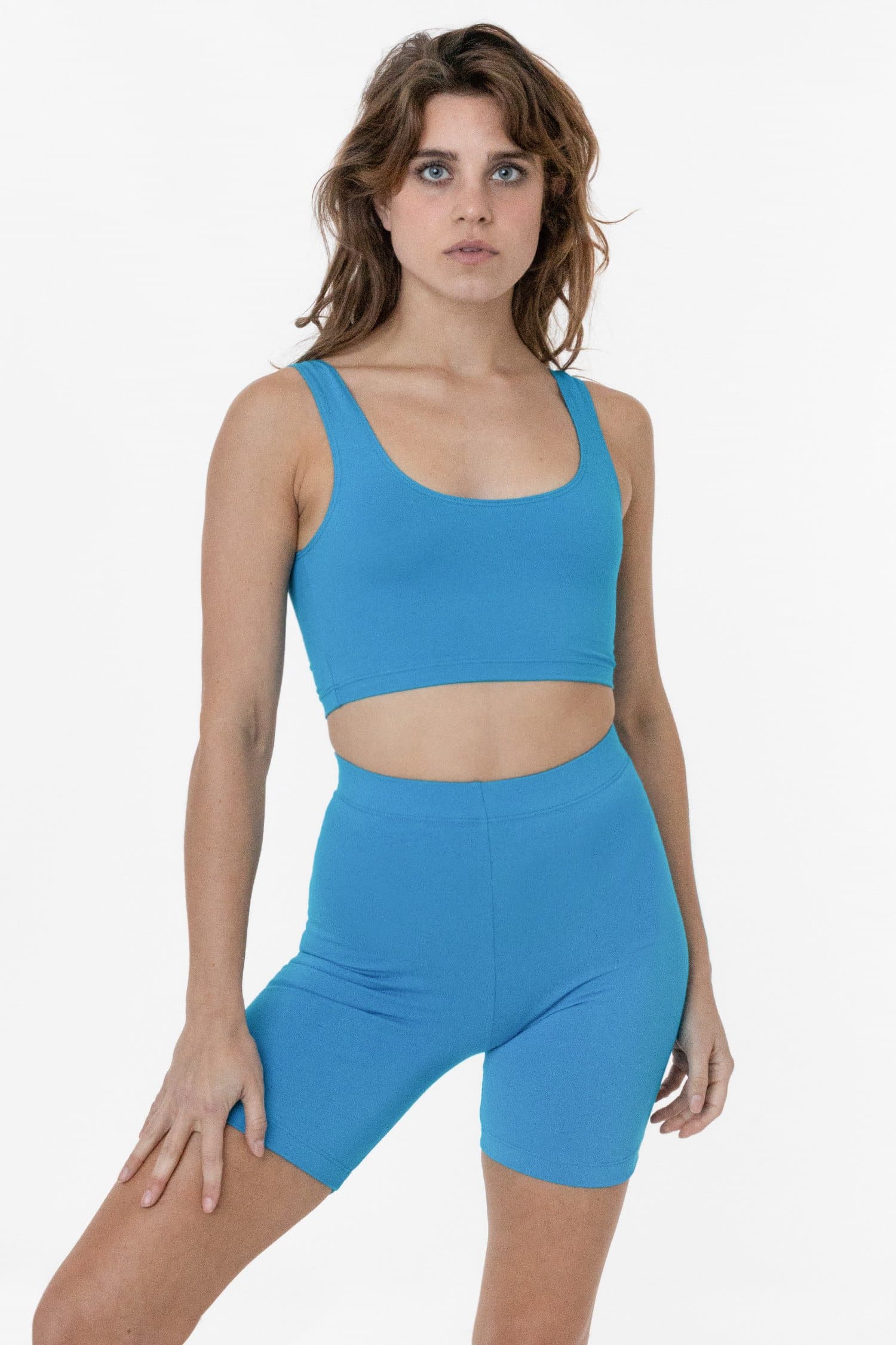 COTTON SPANDEX BIKER SHORTS 2