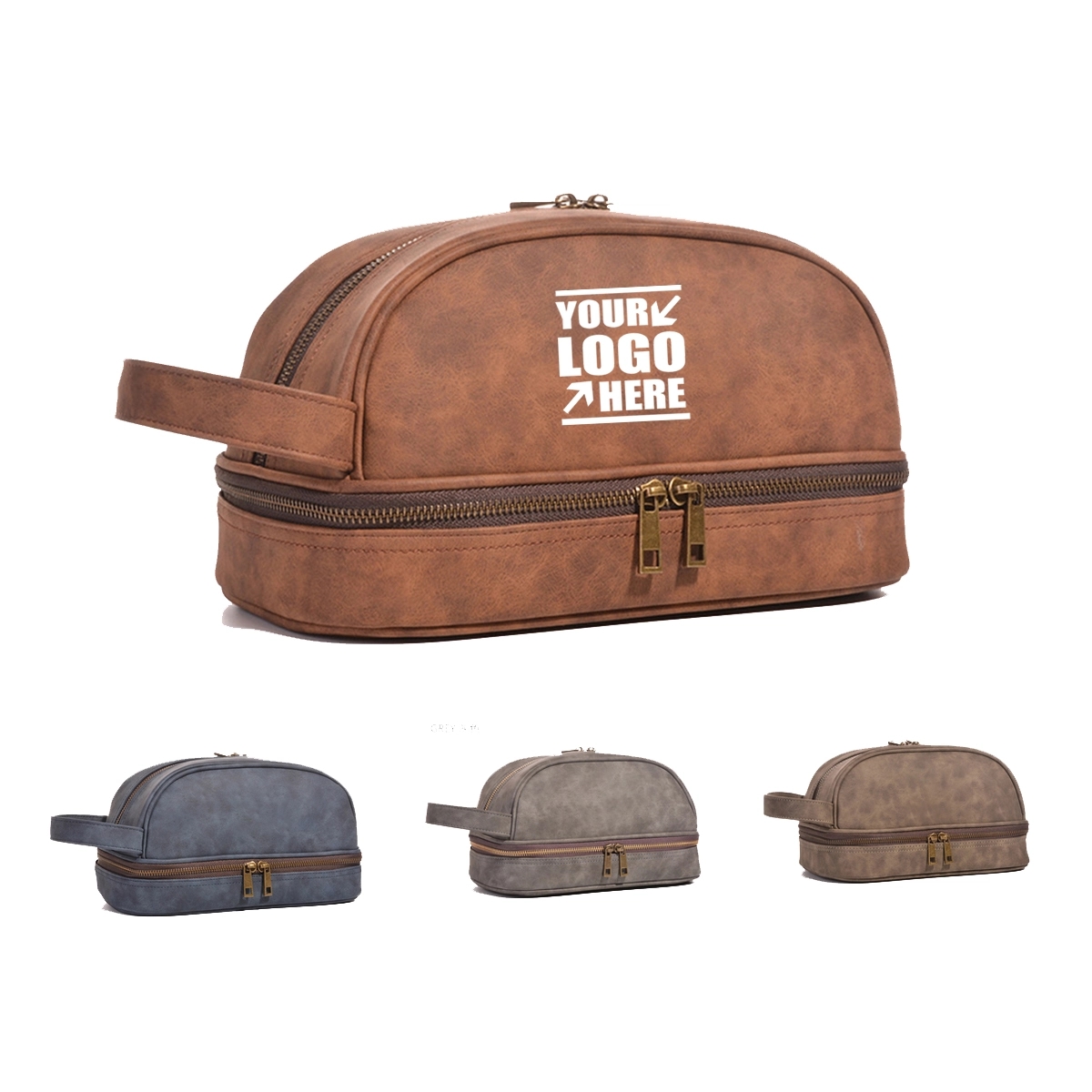 Classic Leather Toiletry Bag And Dopp Kit For Men 2