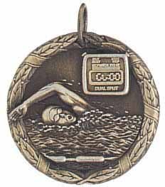 Swimming XR100 Series Medal, 1 1/4" 2