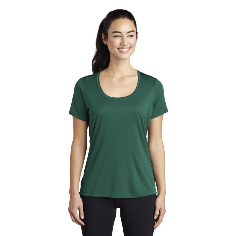 Sport-Tek Women's Posi-UV Pro Scoop Neck Tee. 46