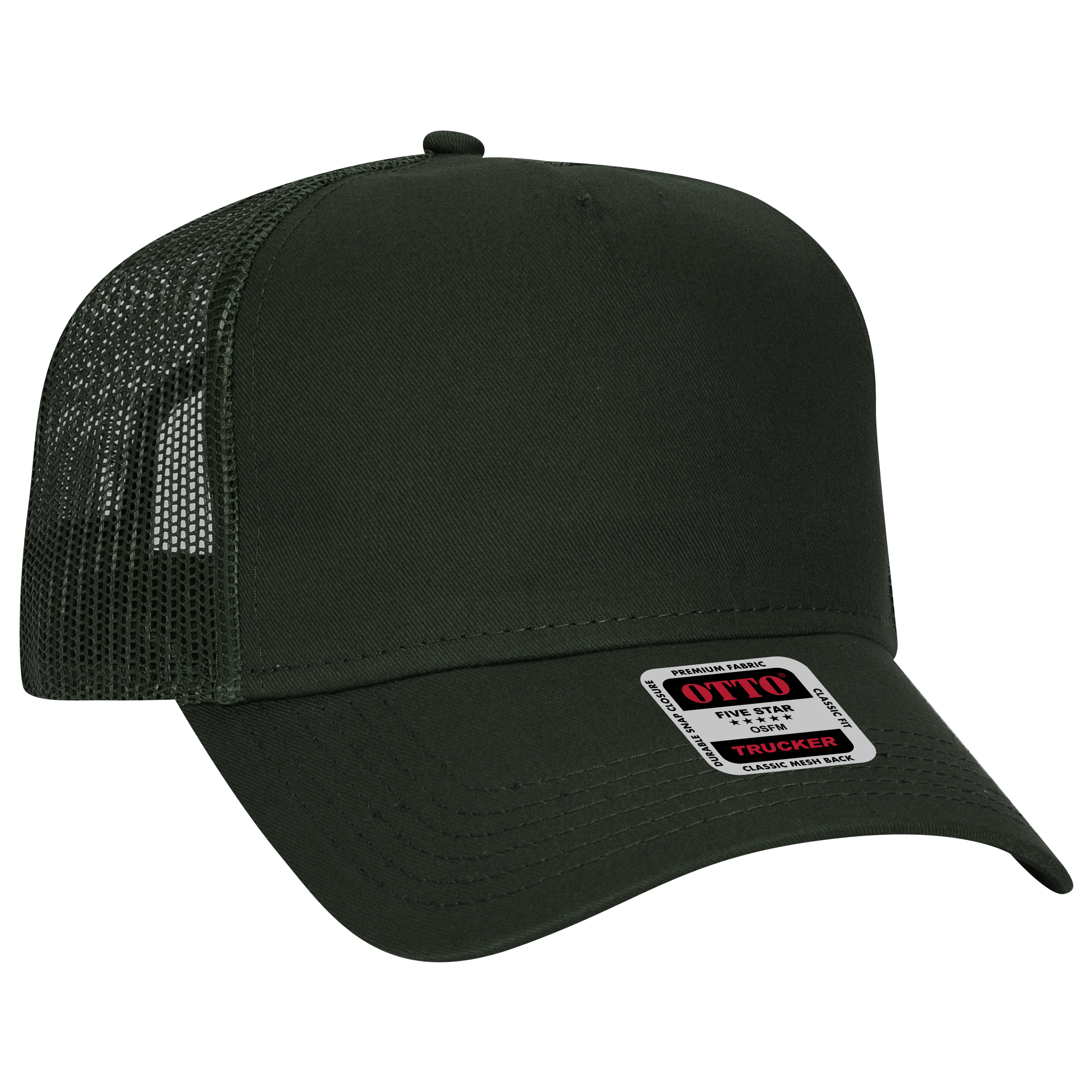 OTTO CAP® 5 Panel Low Profile Mesh Back Trucker Hat 2