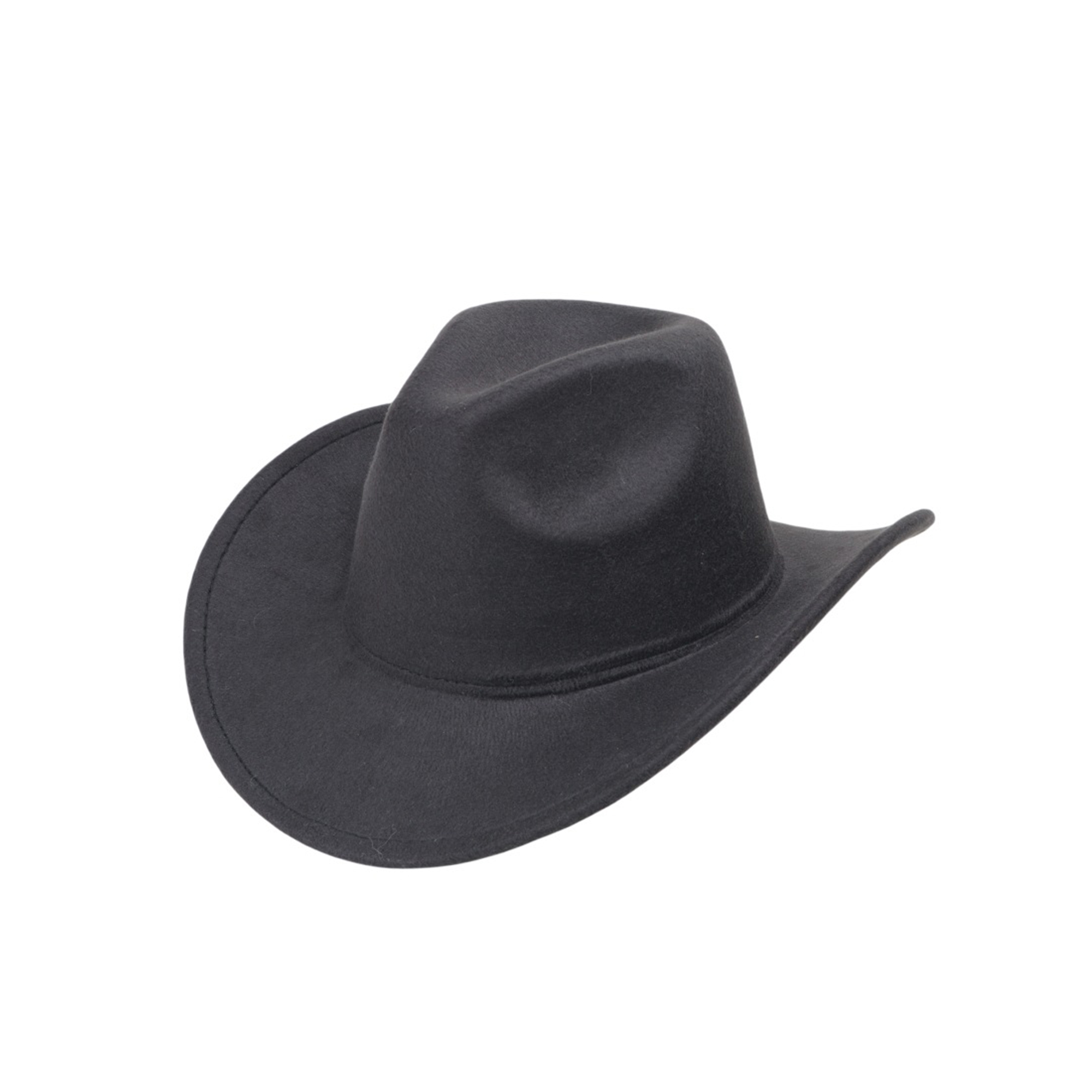 Polyester Felt Western Cowboy Hat Vintage Jazz Style 9