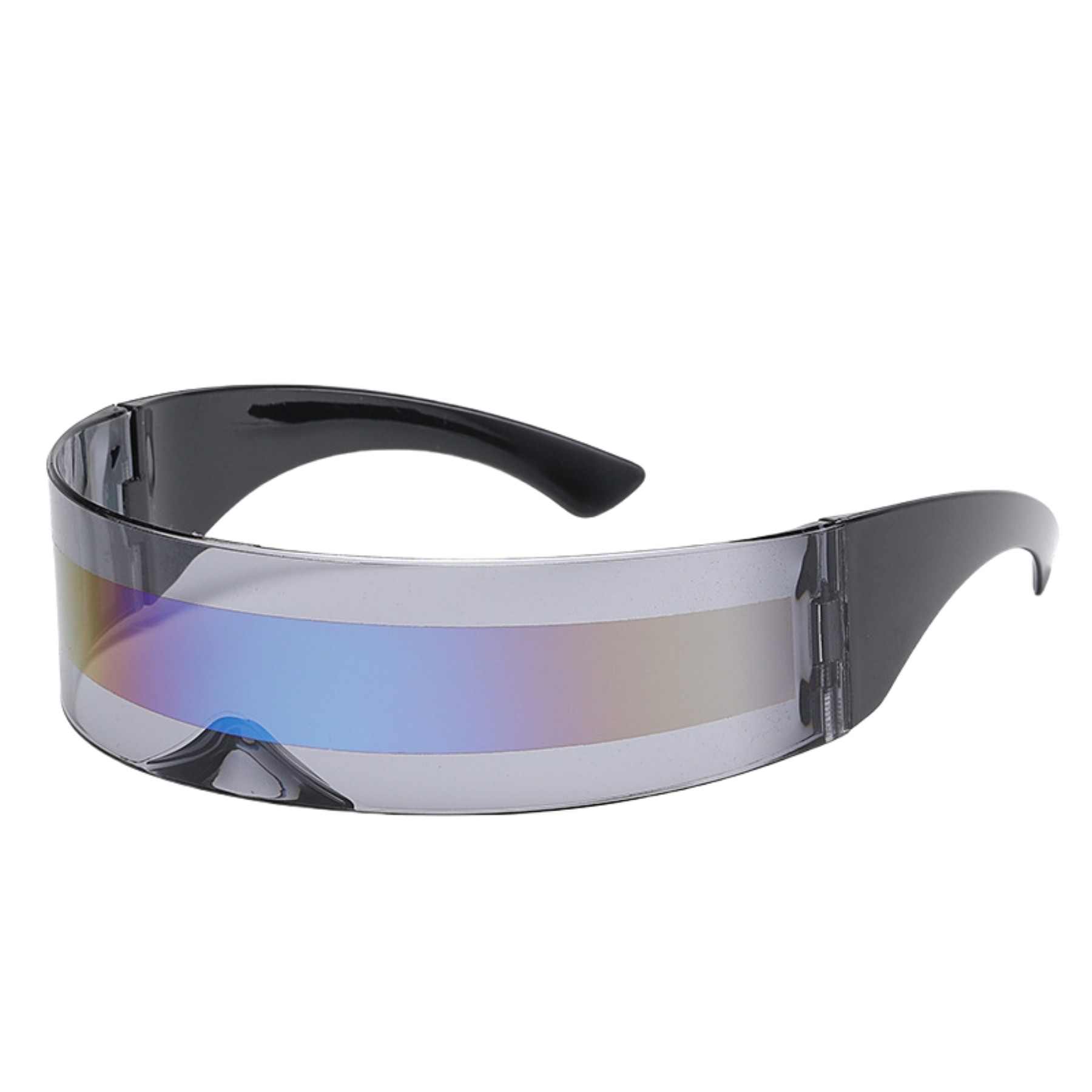 Monoblock Shield Mirrored Sunglasses 3