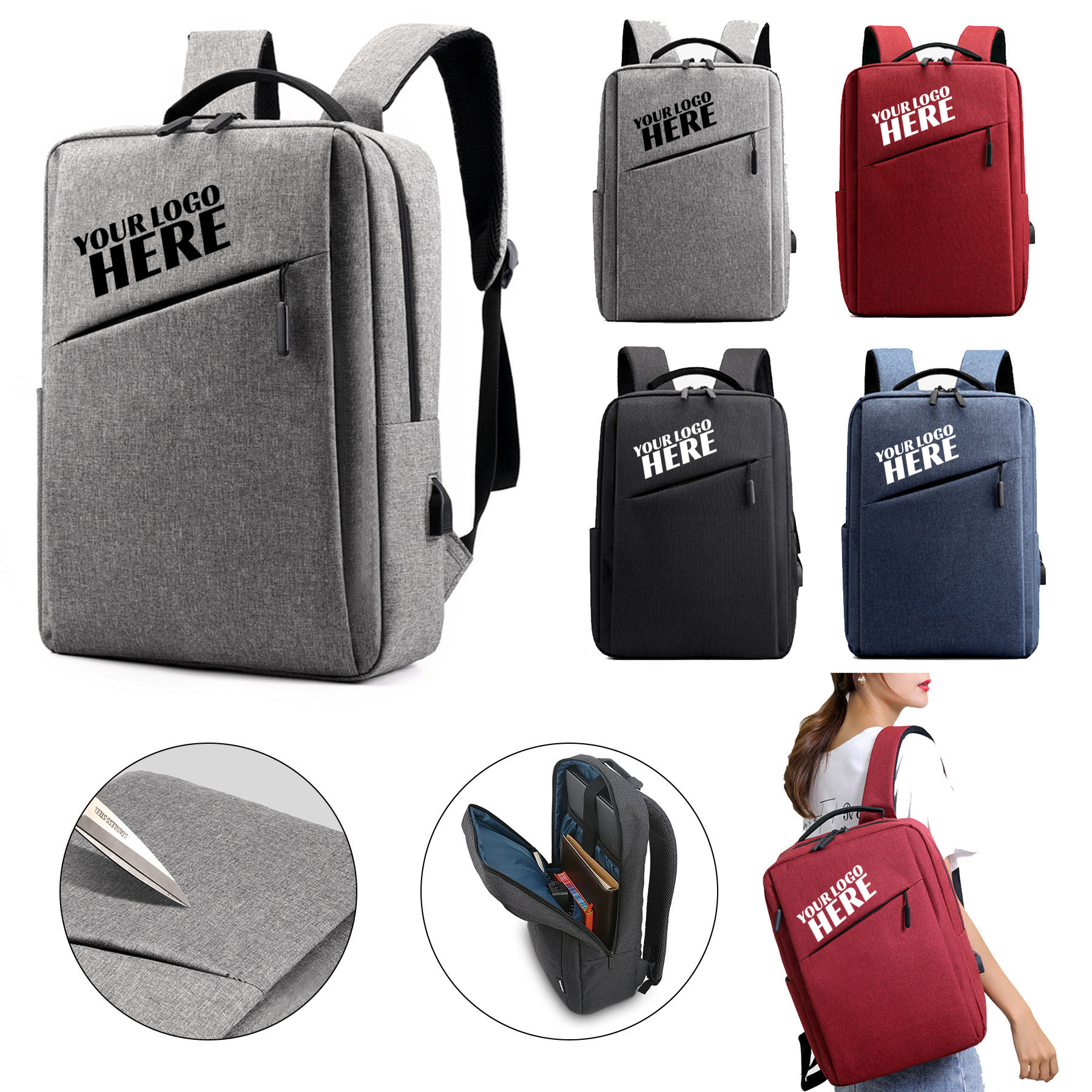 Lightweight Durable Business Casual Backpack 2