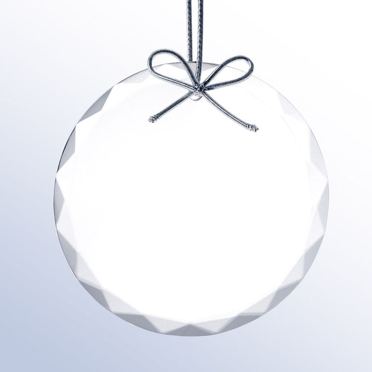 Premium Circle Ornament with Silver String 1