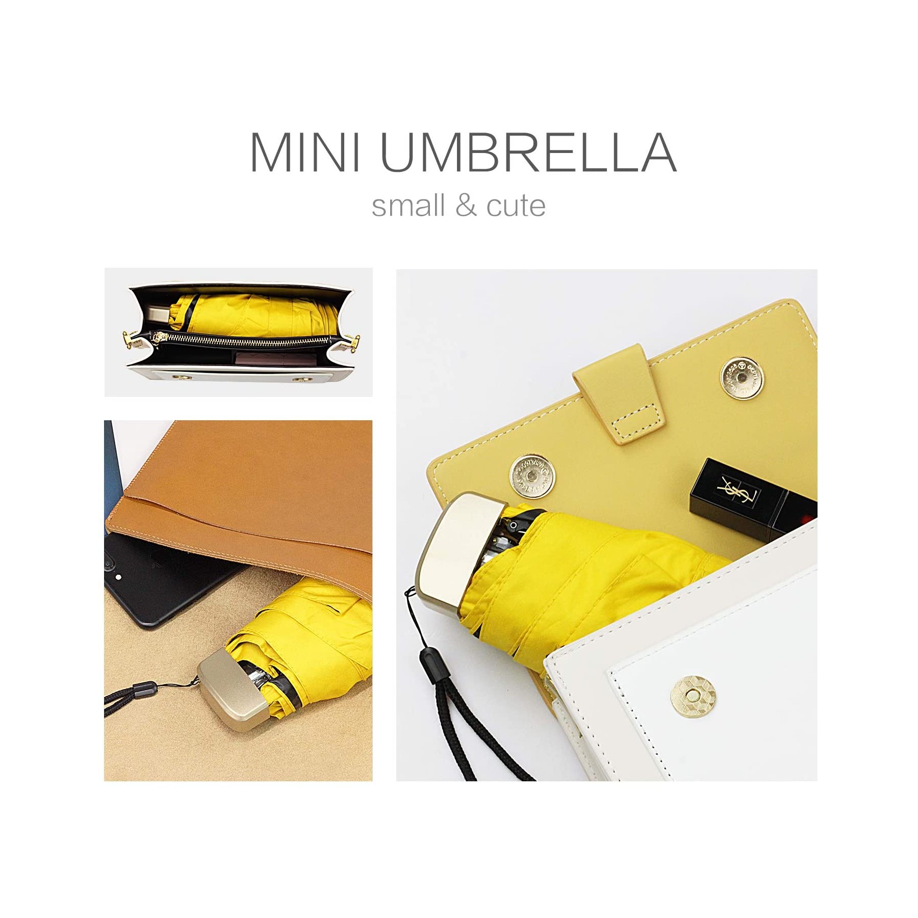 Portable Mini Folding Sun & Rain Umbrella 2