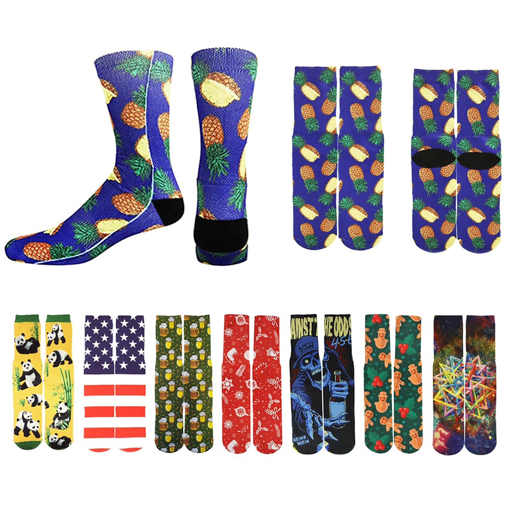 3D Print Socks MOQ 100PCS 1