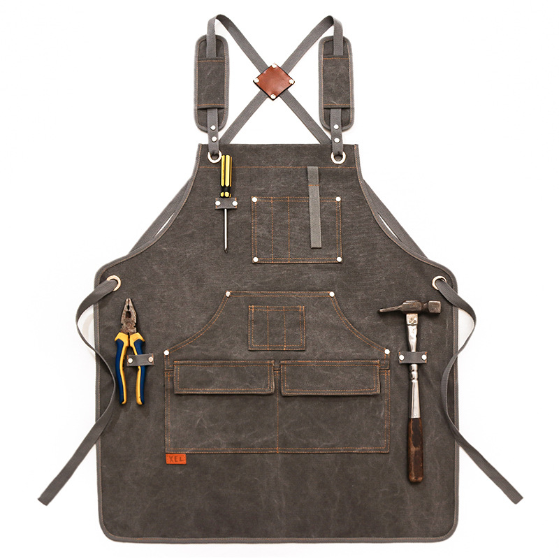Chef Customized Sleeveless Adjustable Unisex Strap Aprons/ Large Pockets 2