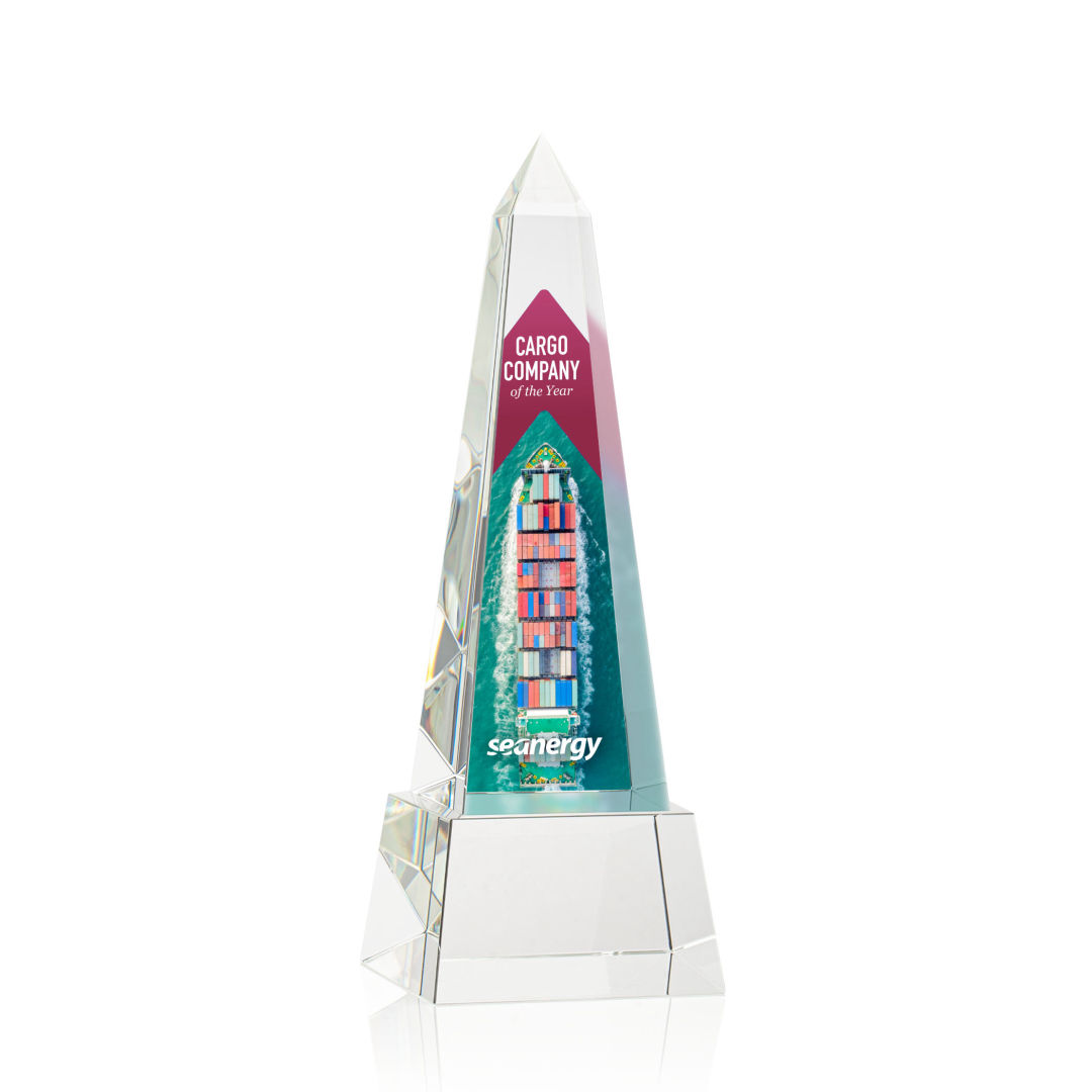 Master Obelisk VividPrint™ Award on Base - Clear 6