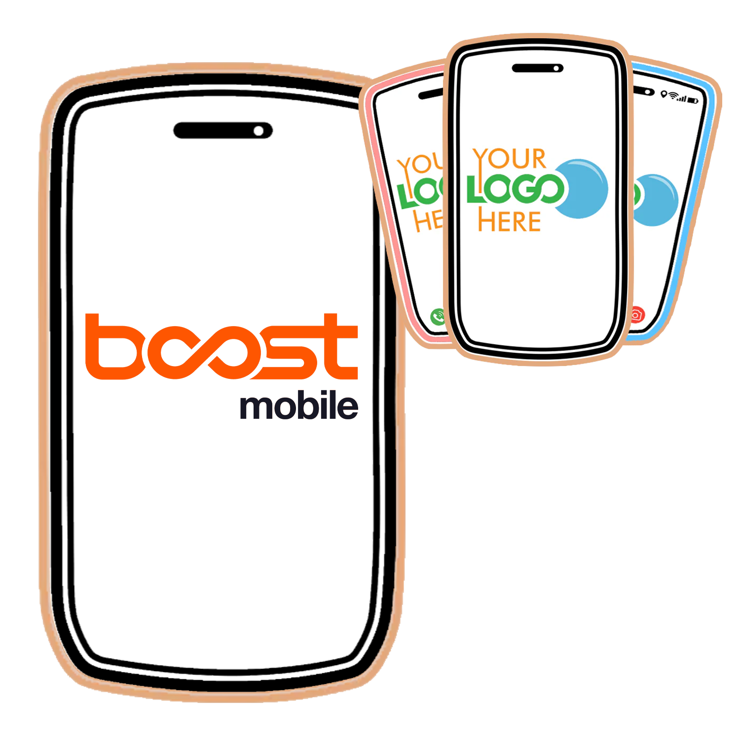 Cellphone Shaped Logo Sugar Cookie 1