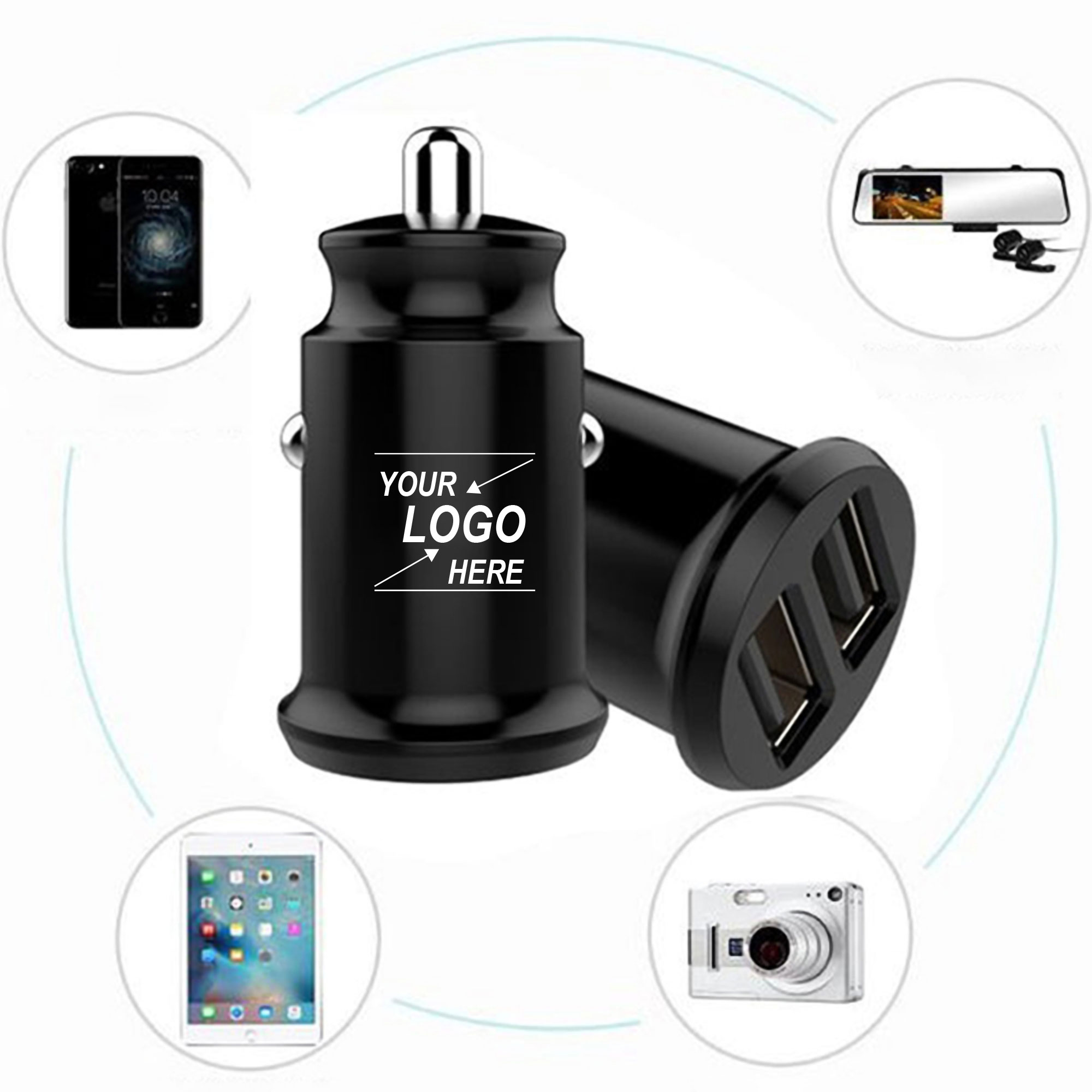 Fast Dual USB Car Charger w/Quick Charge 5