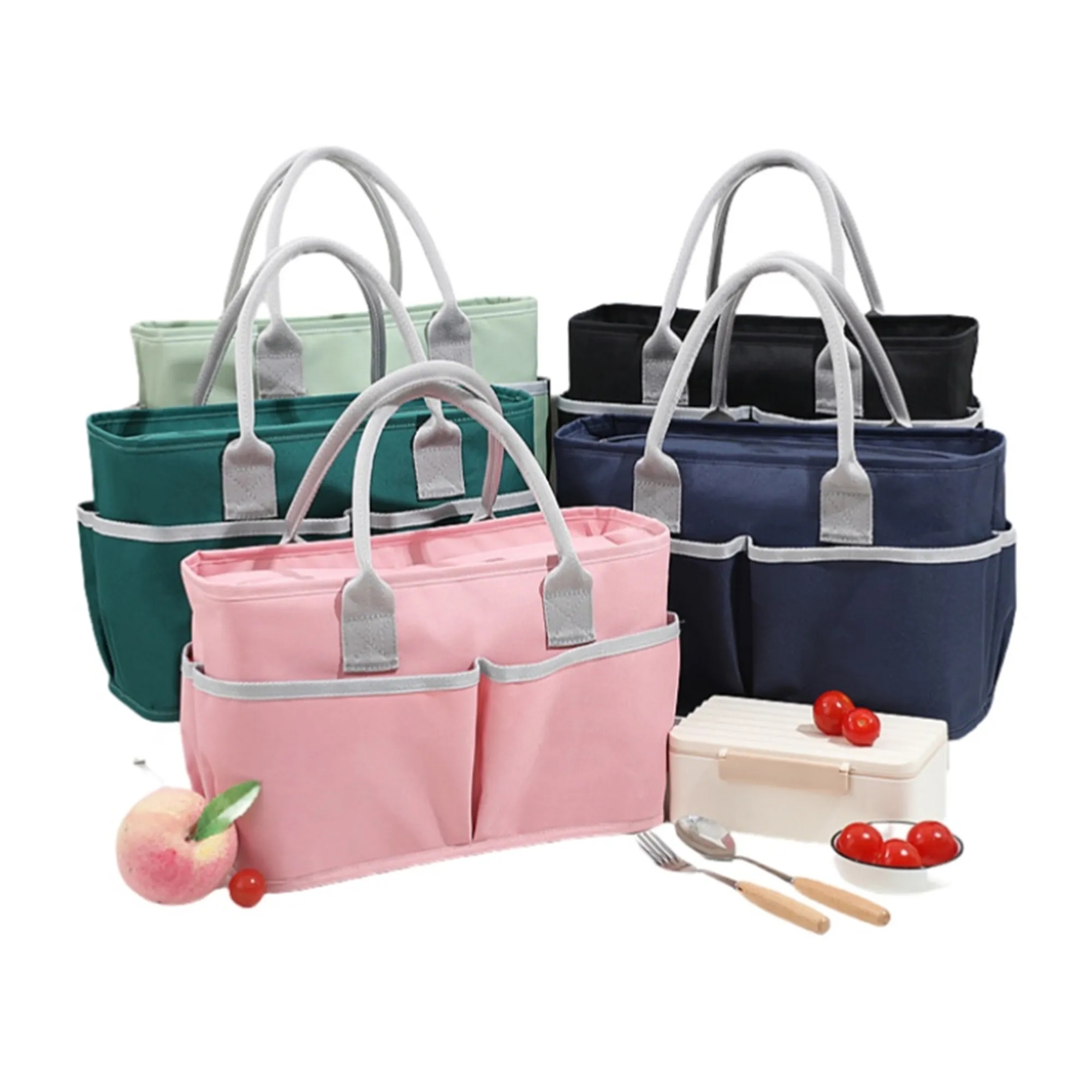 Insulated Reusable Lunch Bag with Handle 2