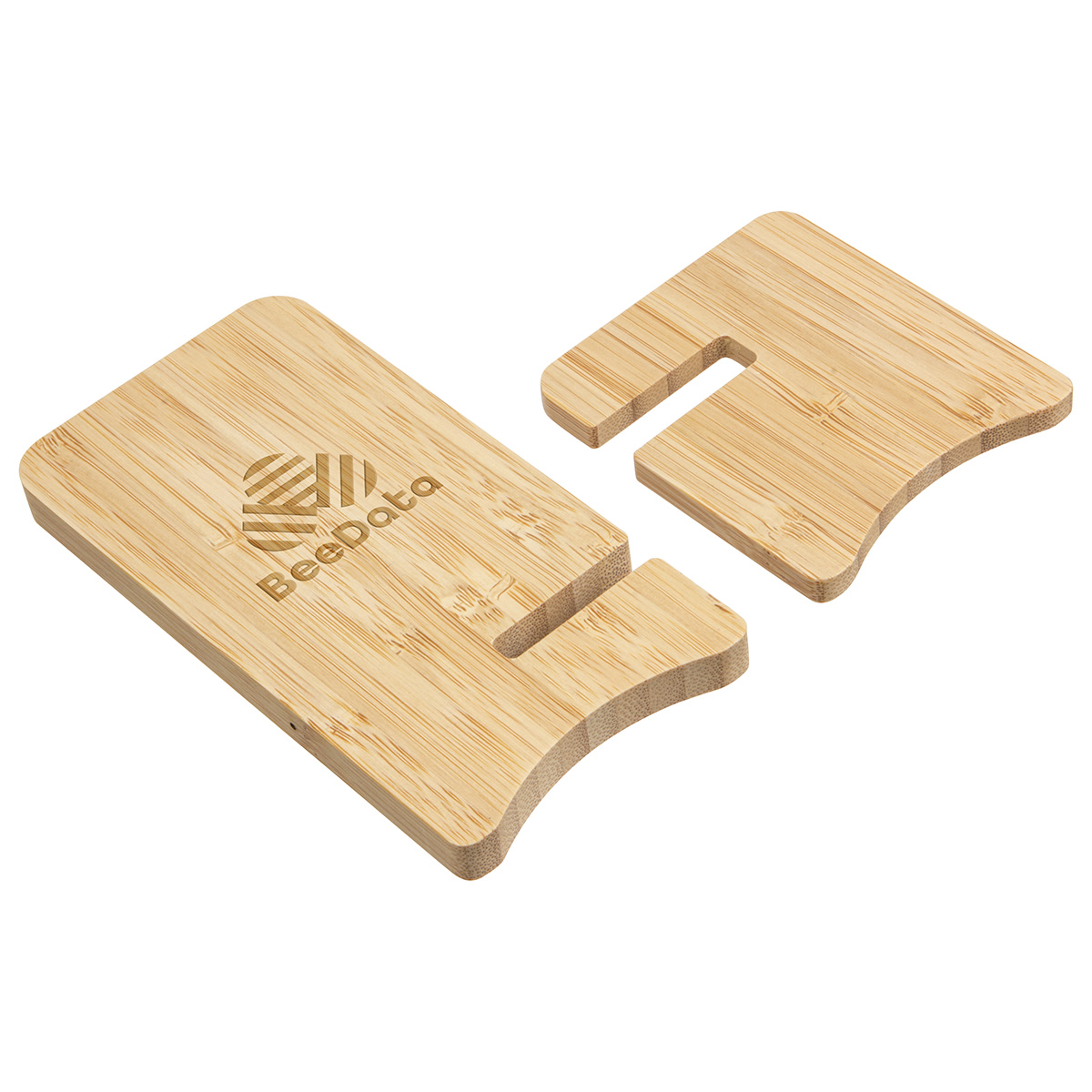 Bamboo Wireless Charger Portable Phone Stand 2