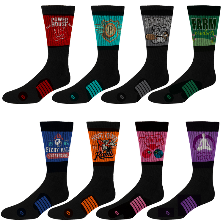 Black Sports Sock 6