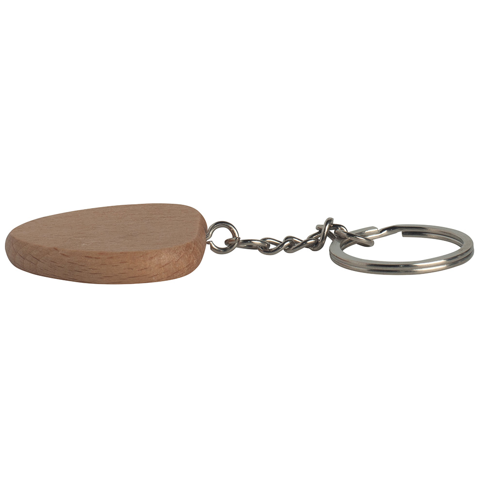 Heart Wooden Keyring 1