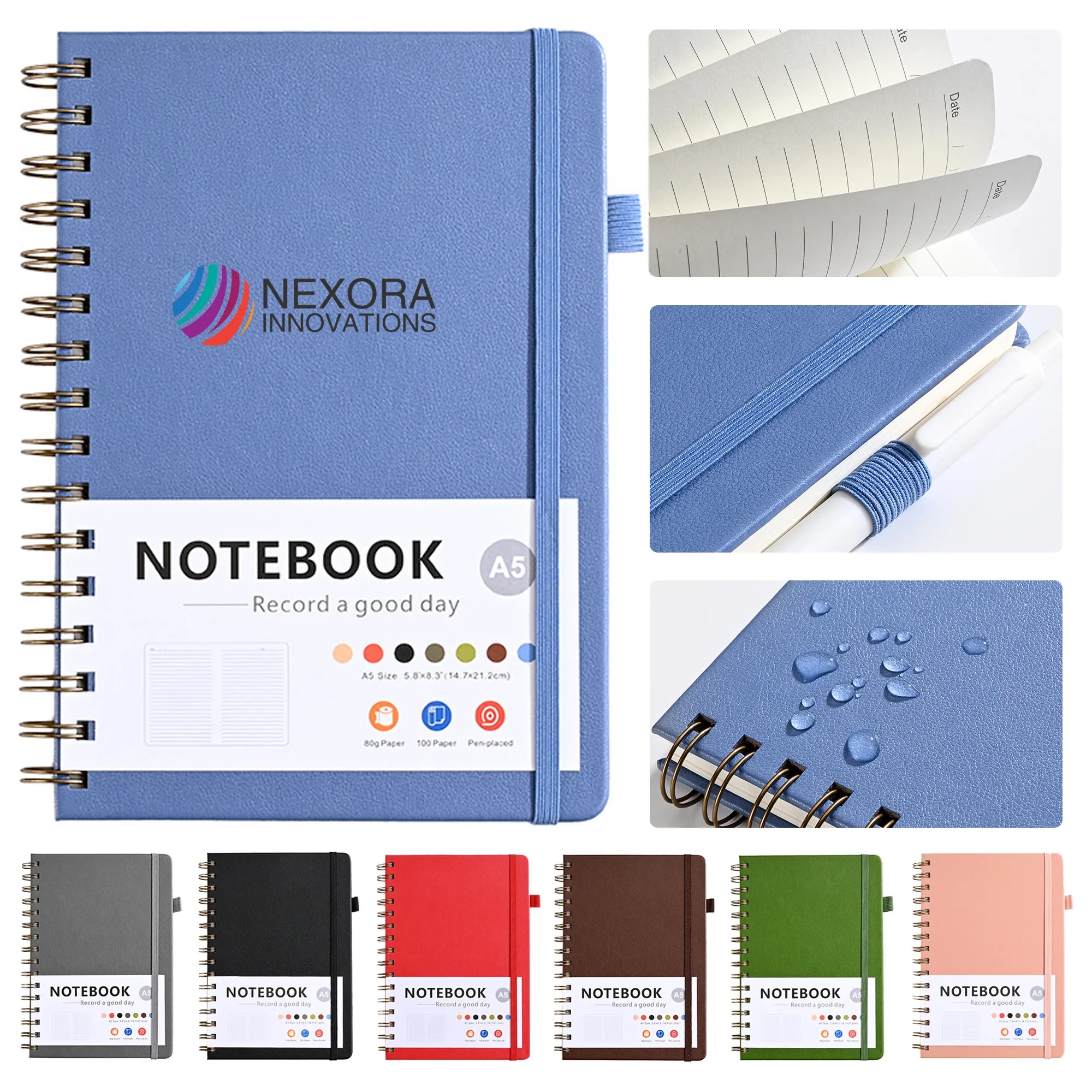 Compact A5 Spiral Notebook for School and Office 2