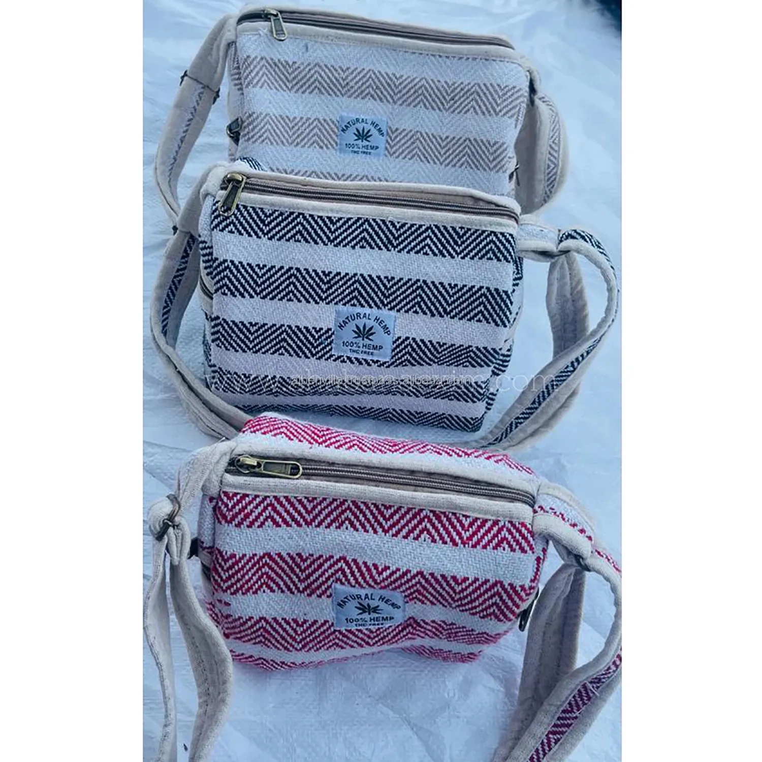 Custom Hemp Tote Travel Bag 4
