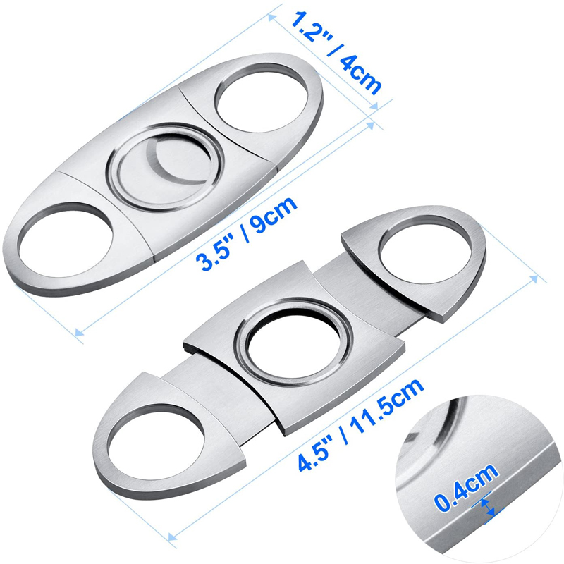 Stainless Steel Cigar Cutter Guillotine 4
