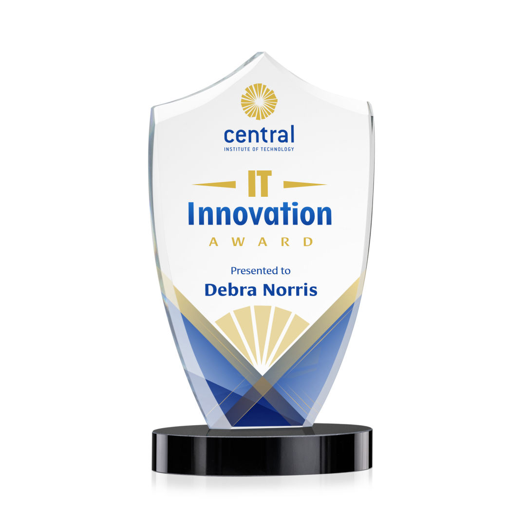 Skylark Shield VividPrint™ Award - Black 15
