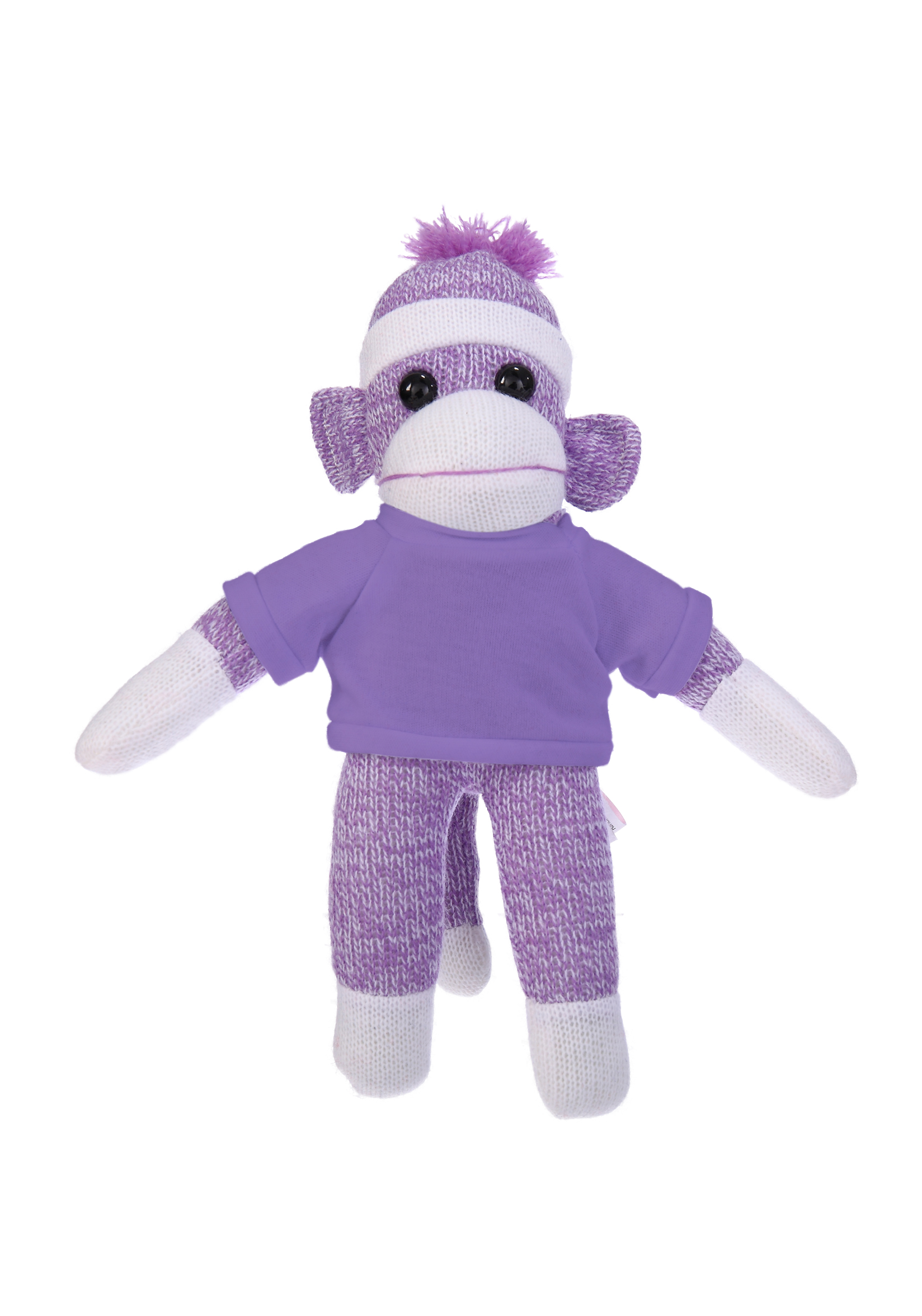 Plush Purple Sock Monkey with Tee 2