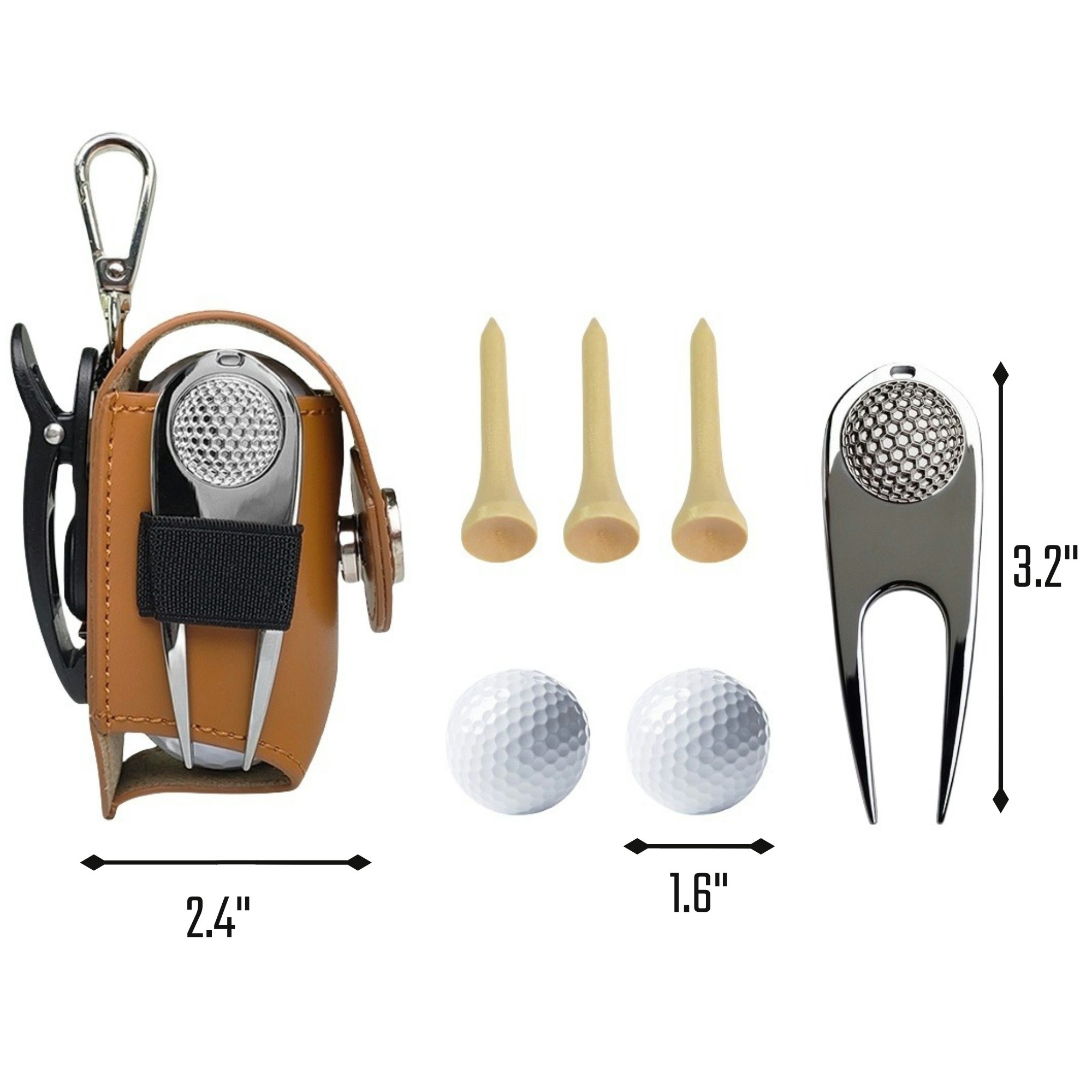 Clip-On Golf Mini Bag Including Accessories 4