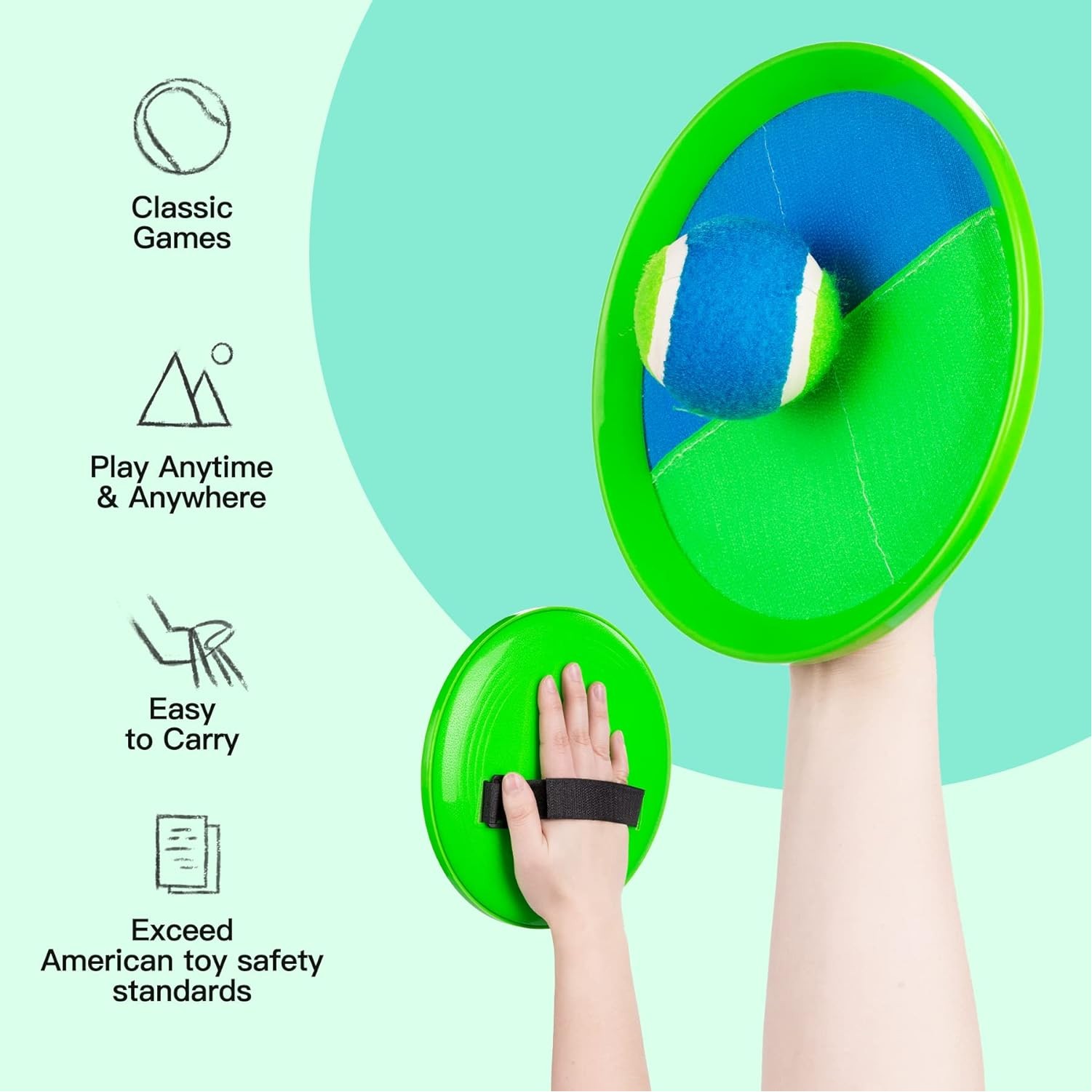 Toss and Catch Ball Set For Beach Games & Water Fun 4