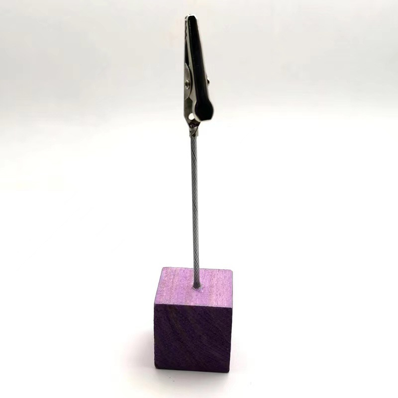 Wooden Memo Holder Stand 10