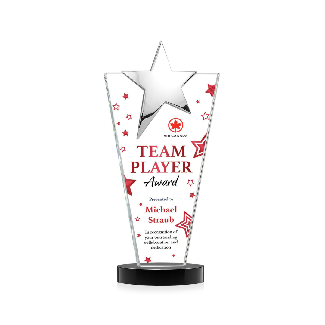 Mantella Chrome Star VividPrint™ Award - Black 17