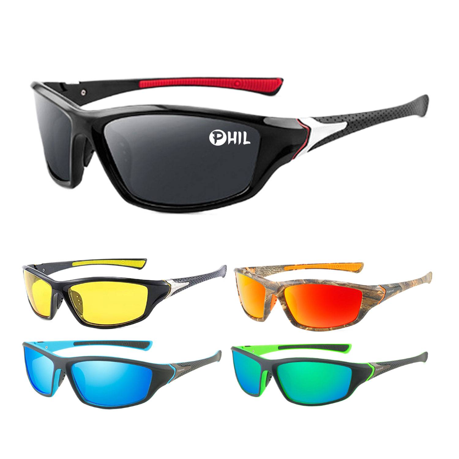 Men's fashion dazzling polarized sports glasses