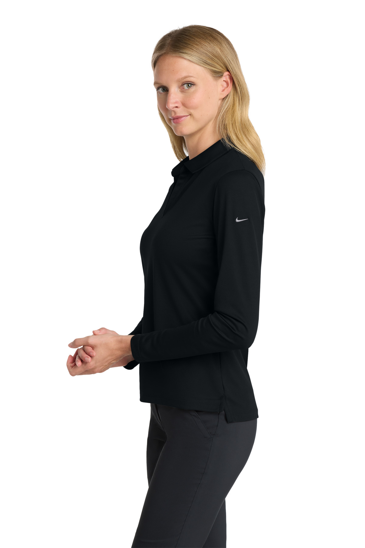 Nike Women's Dri-FIT Micro Pique 2.0 Long Sleeve Polo NKDC2105 10