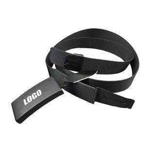 Durable Canvas Nylon Waist Belt With Hidden Knife 2