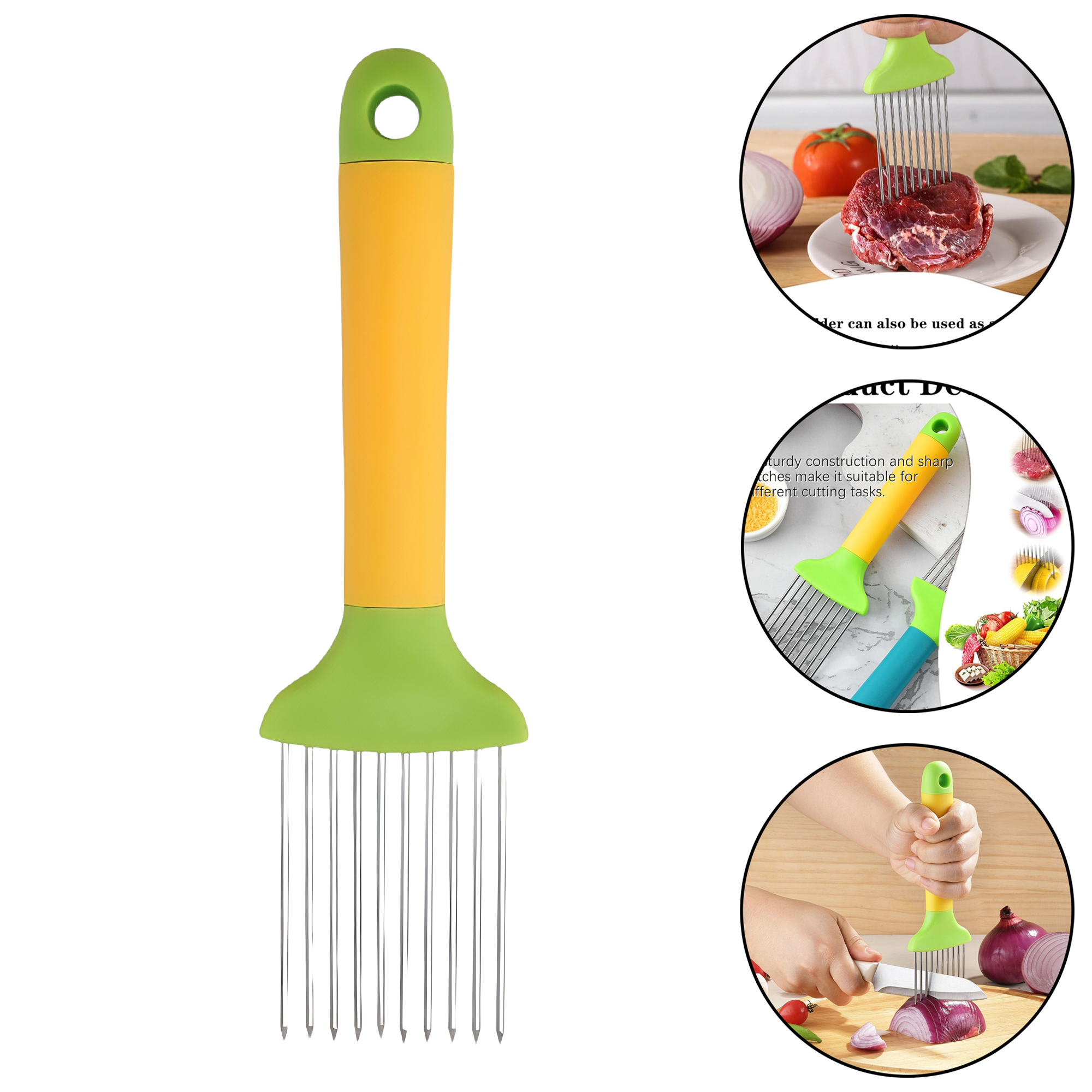 Long Handle Meat Tenderizer with Stainless Steel Needles 2