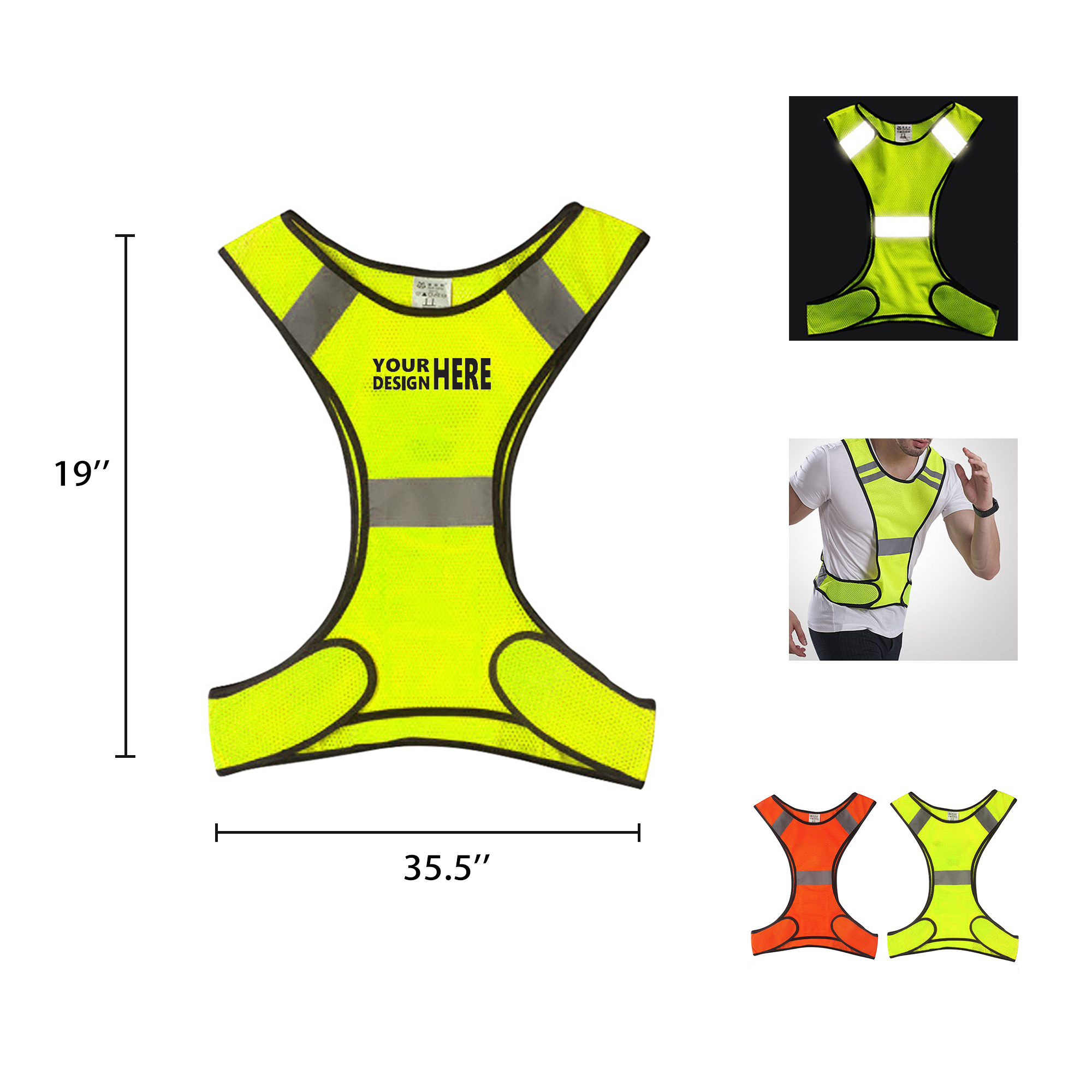 Breathable High Visibility Safety Vest 2