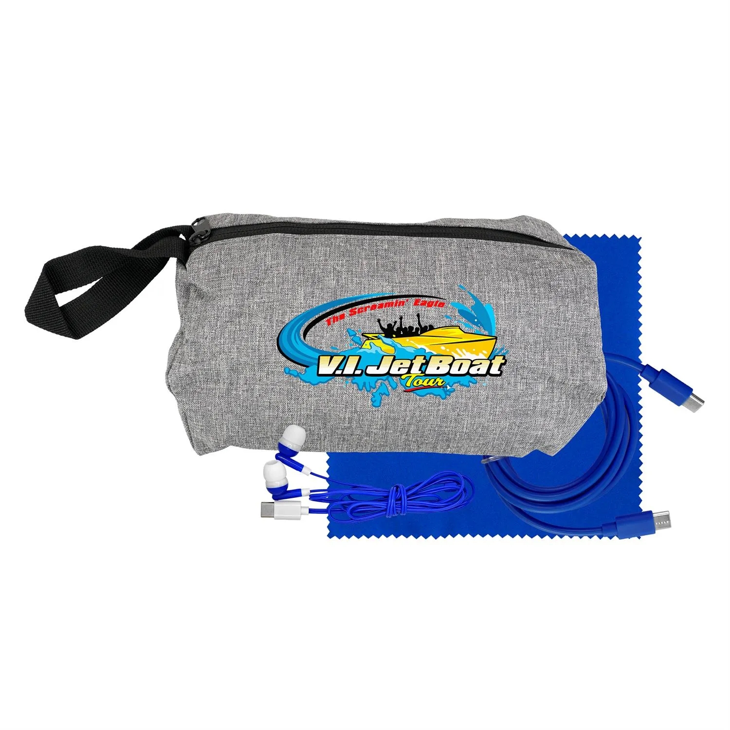 Travel C to C Cable, Ear Bud & Cloth Set 17
