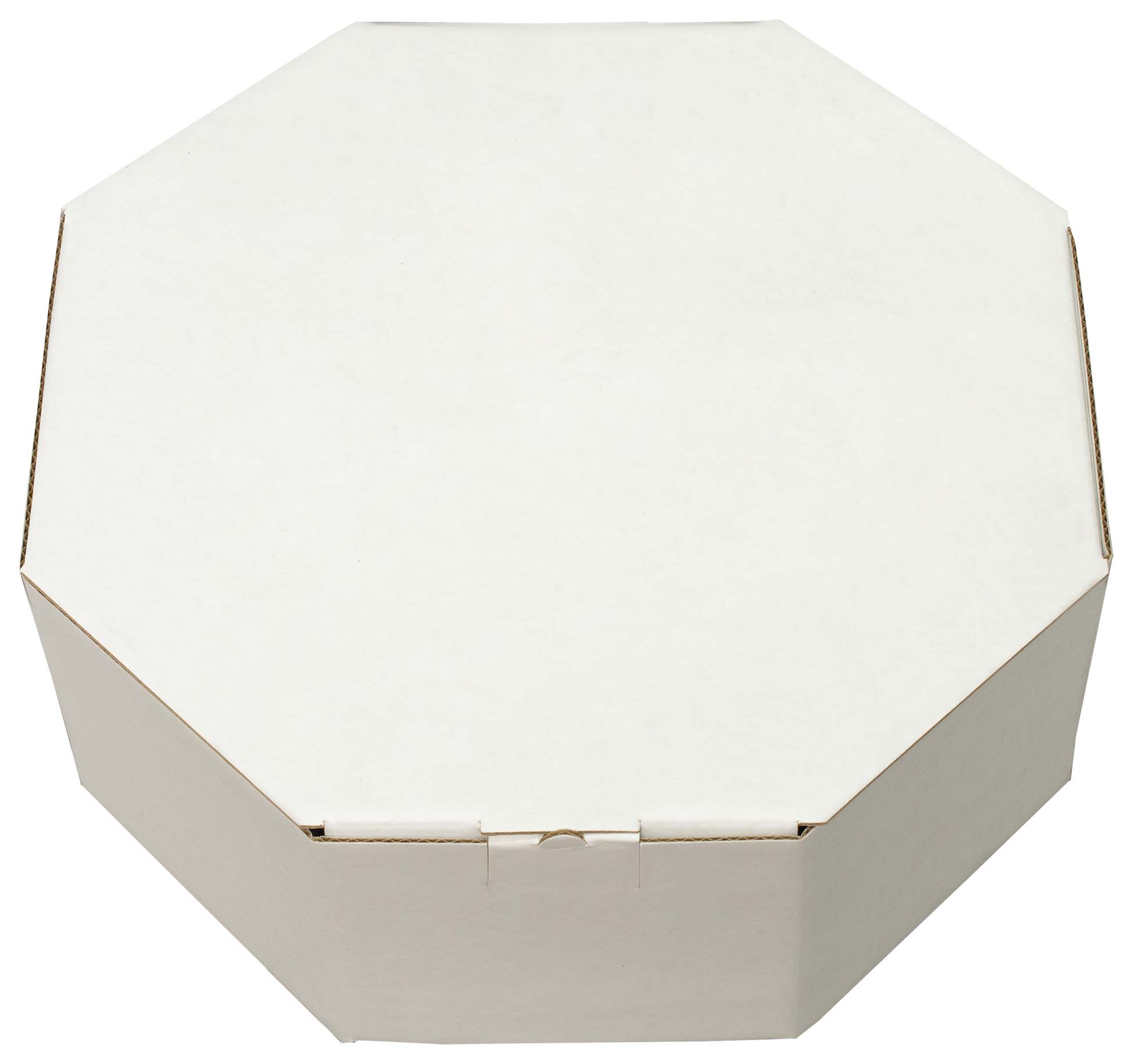 9" x 9" x 2-1/2" - Octagon E-Flute Outside Tuck Box 3