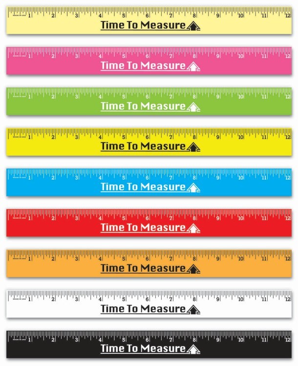 12" Flat Ruler 1 side