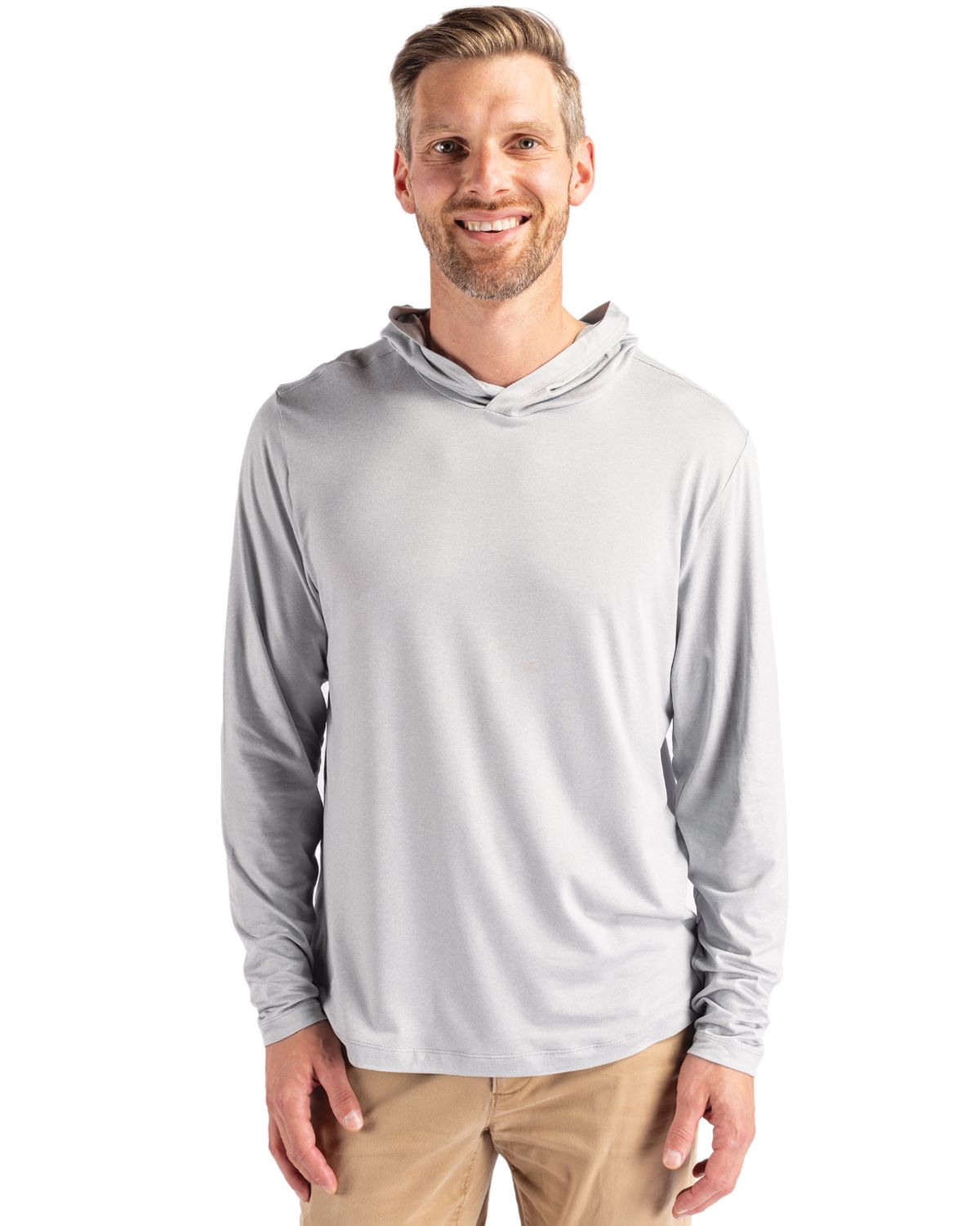 Cutter & Buck Coastline Recycled Double Peached Mens Hooded Pullover 4