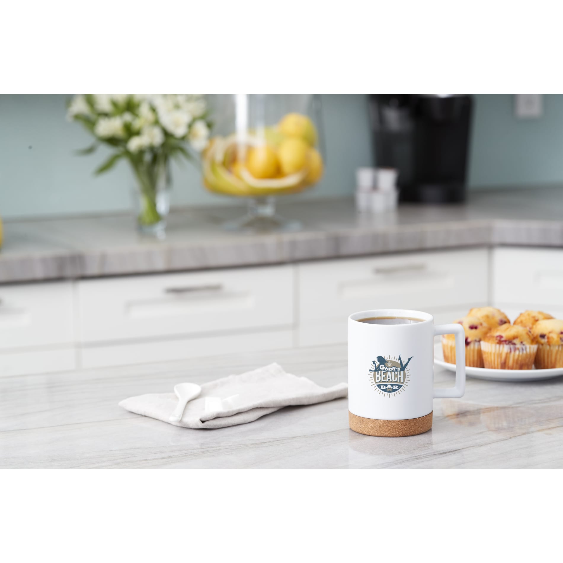 Bates 15oz Ceramic Mug w/ Cork Base 53