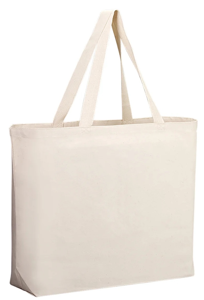 Canvas Jumbo Tote with 5" Bottom Gusset 3