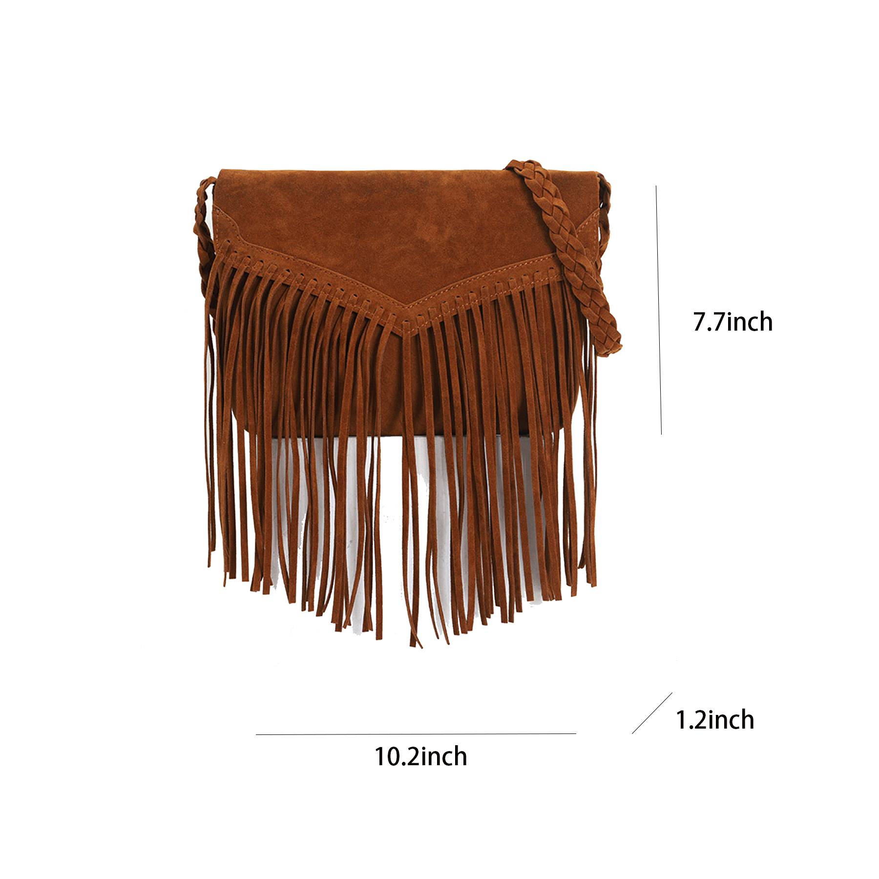 PU leather Fringed Female Shoulder Crossbody Bag for woman 7